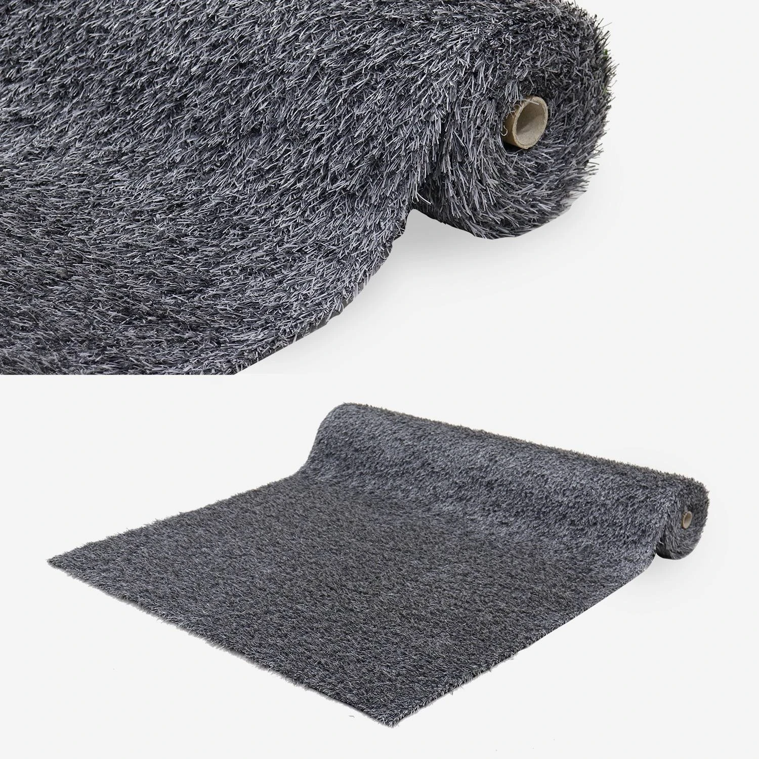 Gazon Synthétique Gris 20mm – Image 4