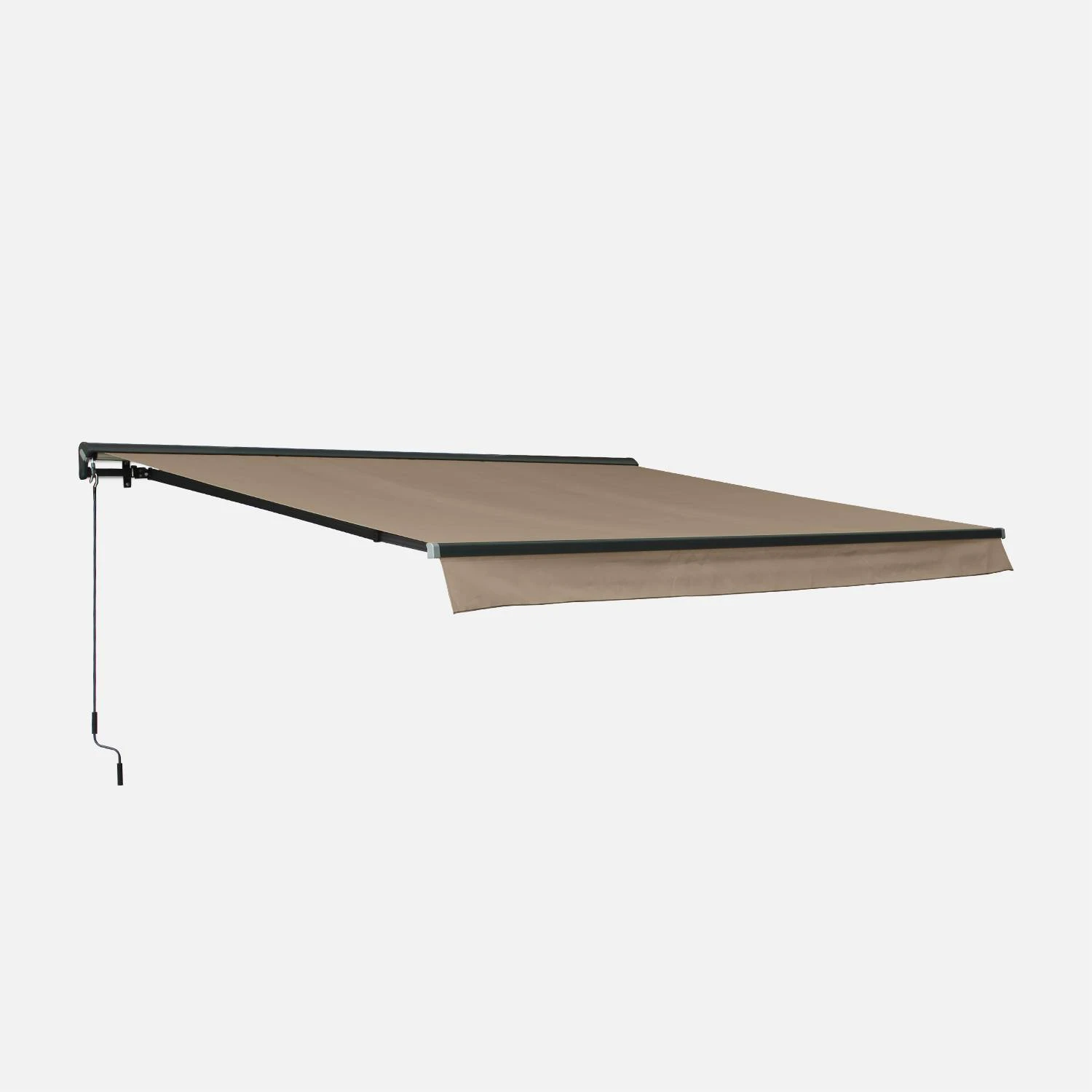 Store Banne Manuel 4x3m Couleur : Taupe â Image 5