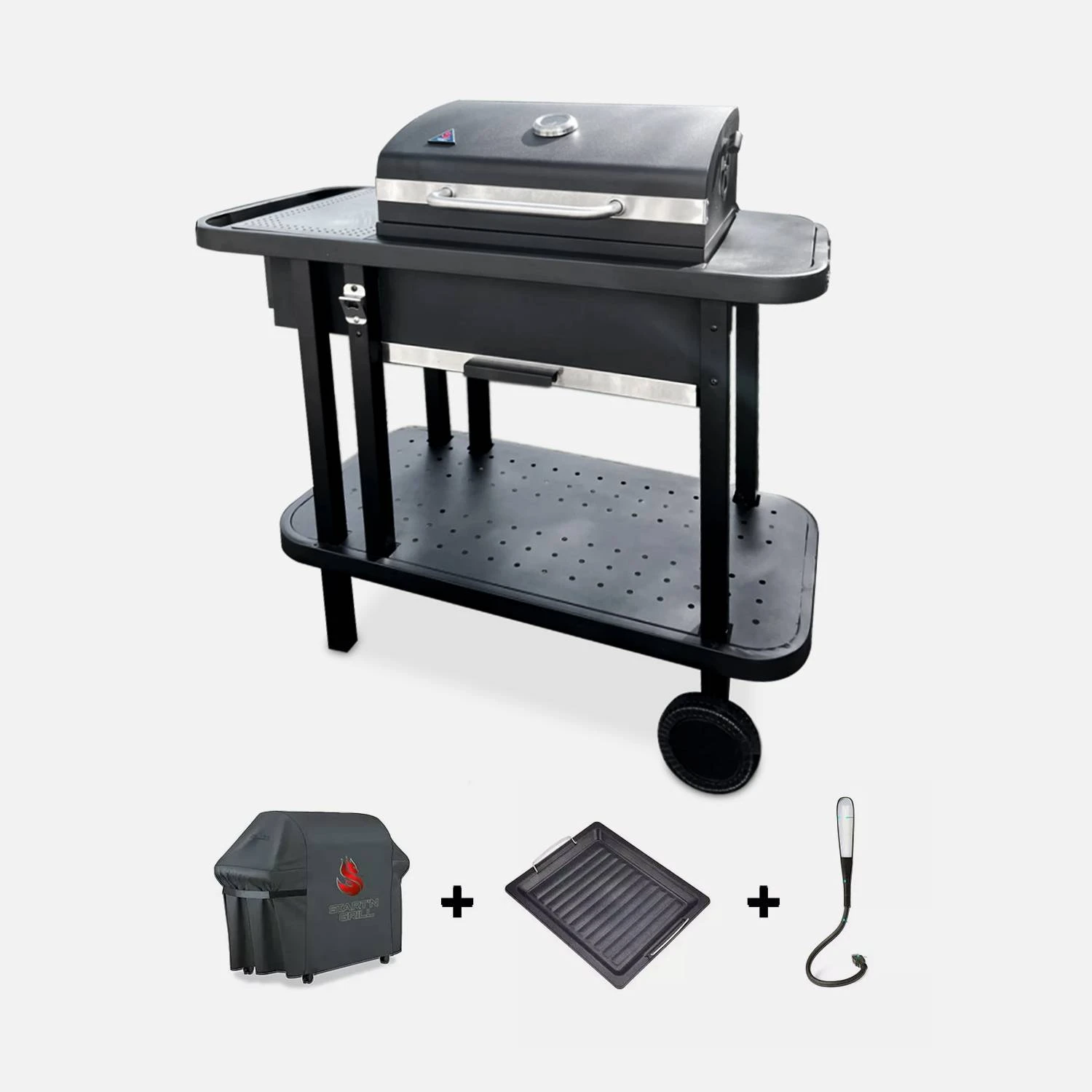 Barbecue Charbon Allumage Rapide + Accessoires