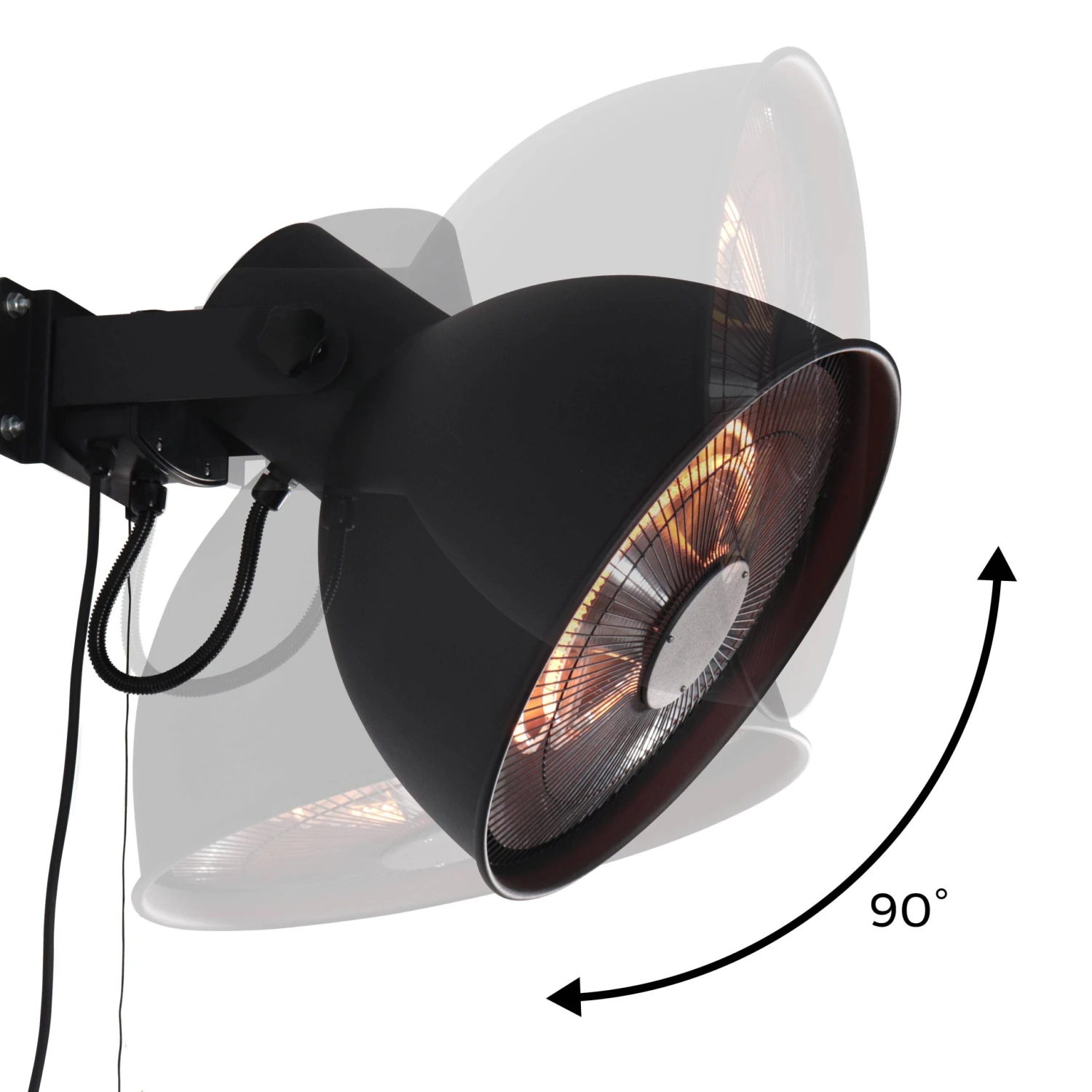 Parasol Chauffant Mural électrique 2000W – Image 3