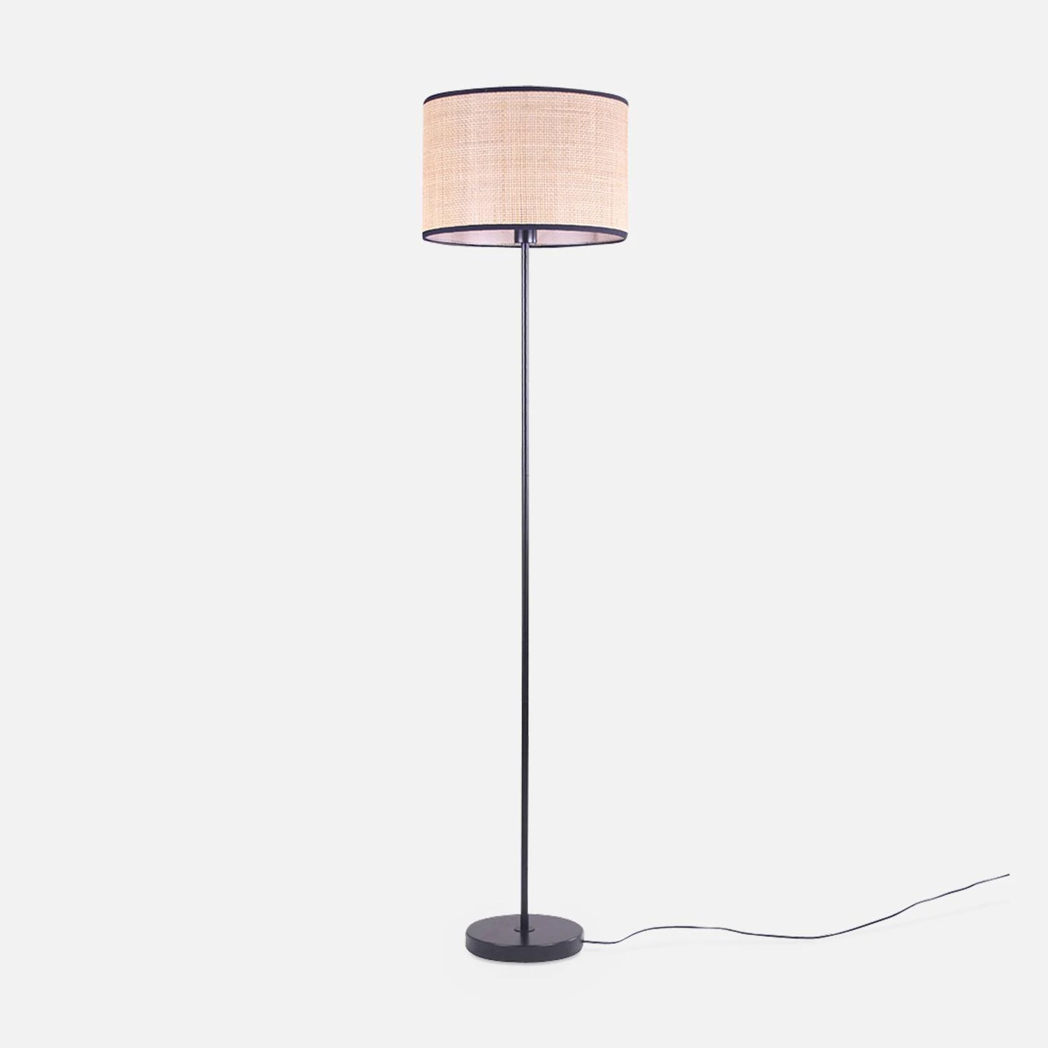 Lampadaire Filaire Intérieure En Cannage H 162cm – Image 3