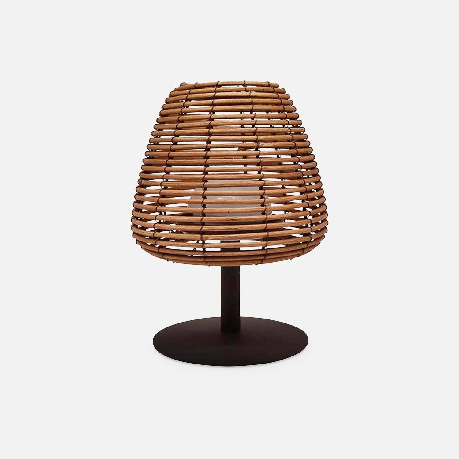 Lampe LED Nomade Sans Fil Intérieur/extérieur, En Rotin – Image 3