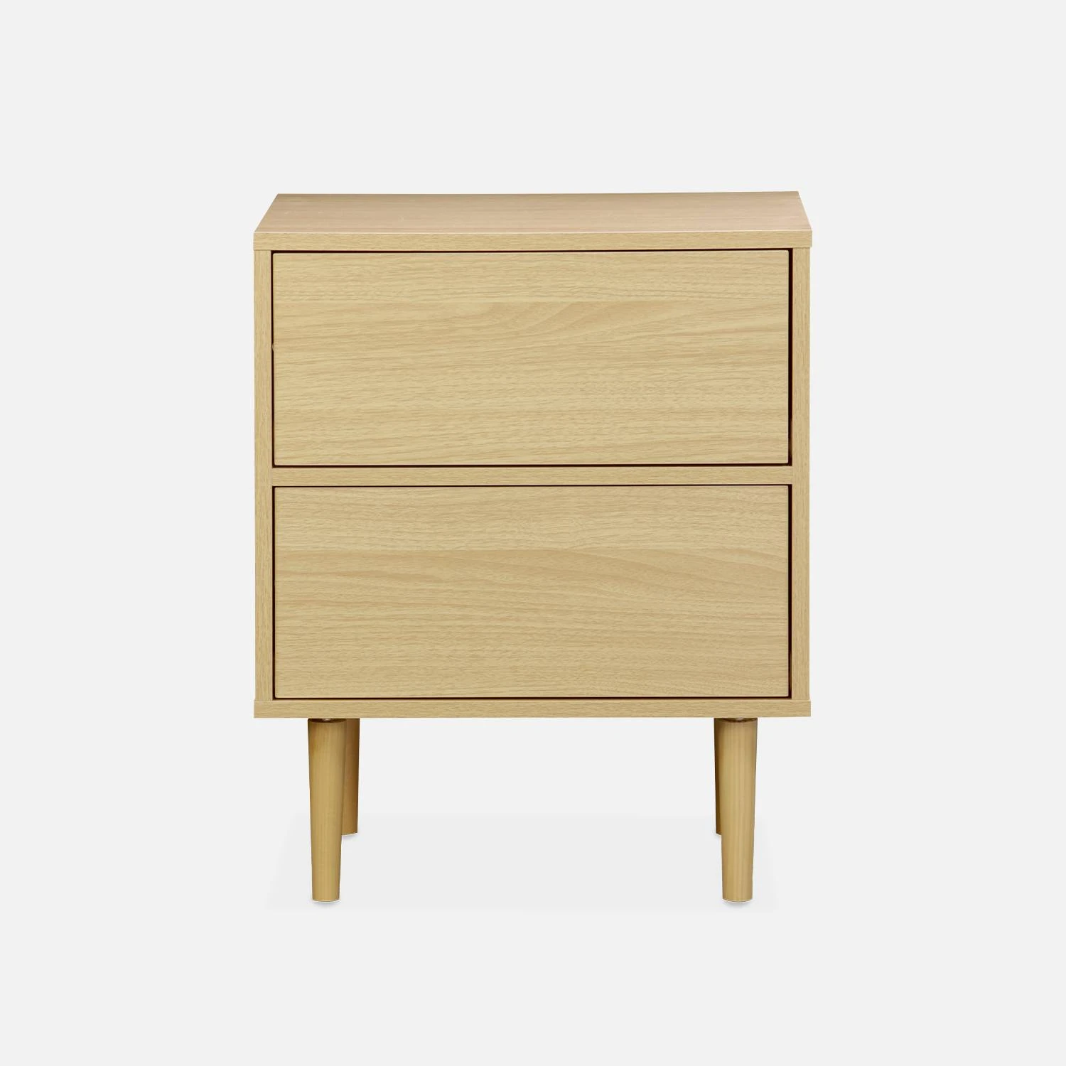 Table De Chevet Effet Bois Naturel Couleur : Bois â Image 4