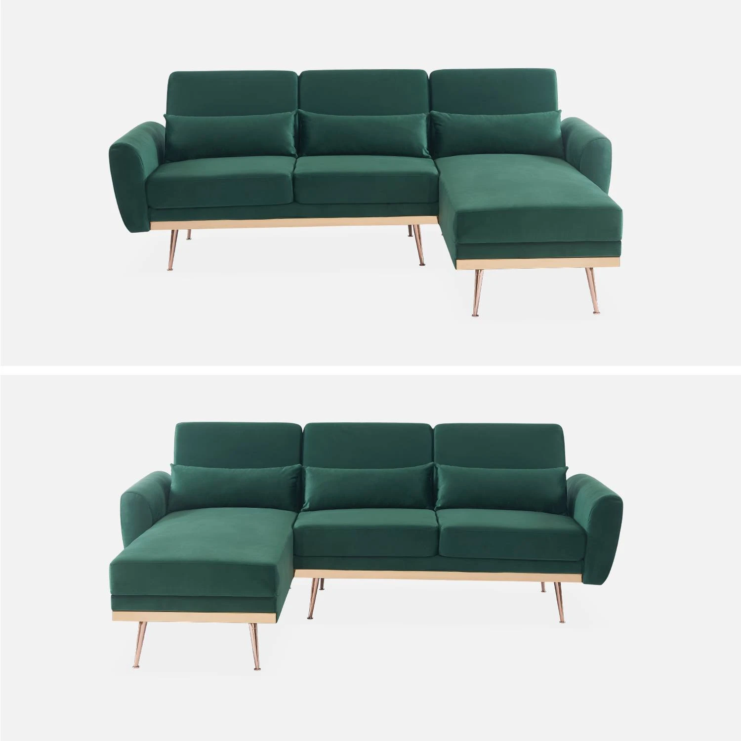 Canapé D'angle Convertible Réversible 3 Places – Image 4