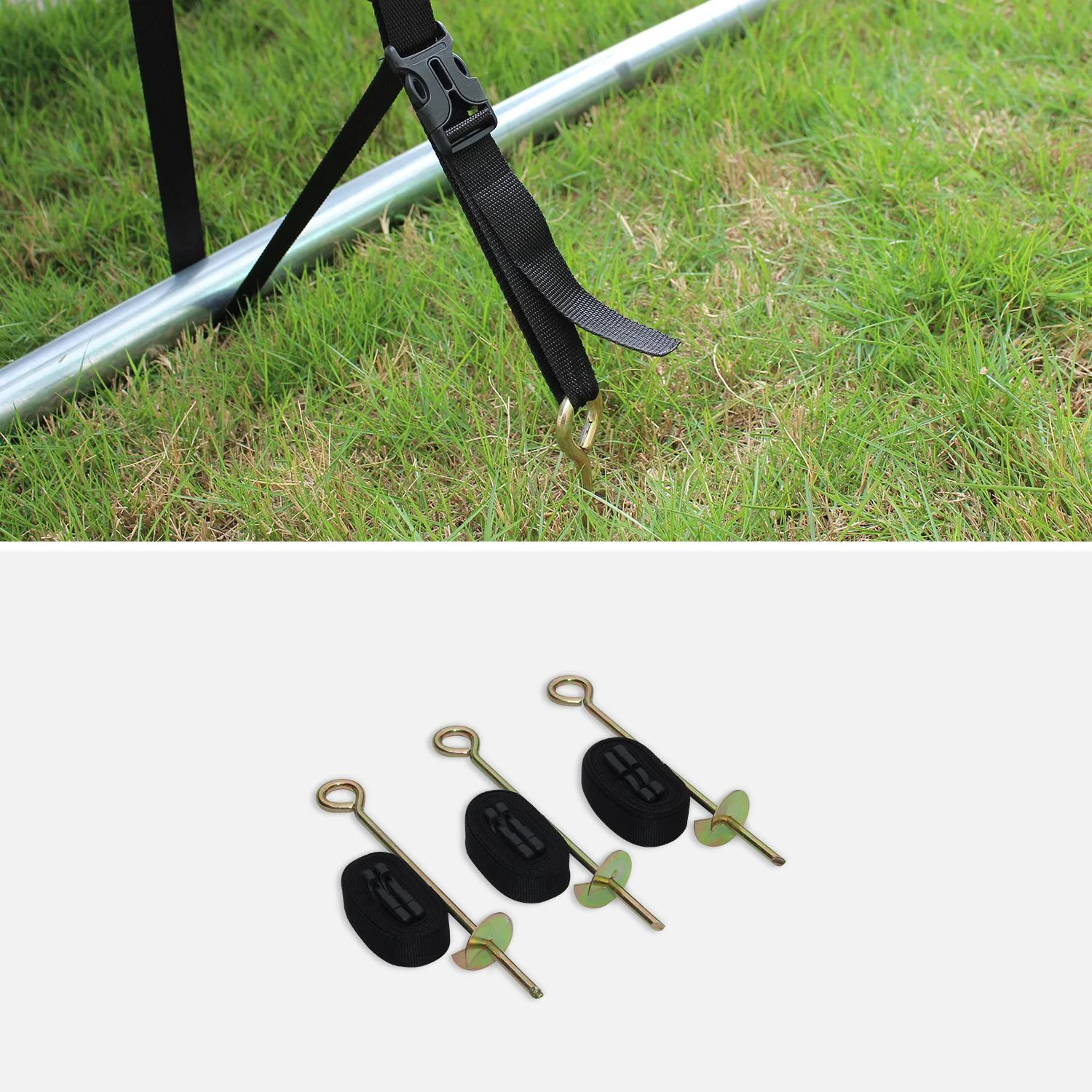 Trampoline 250 Cm Avec Pack D'accessoires Couleur : Gris â Image 6