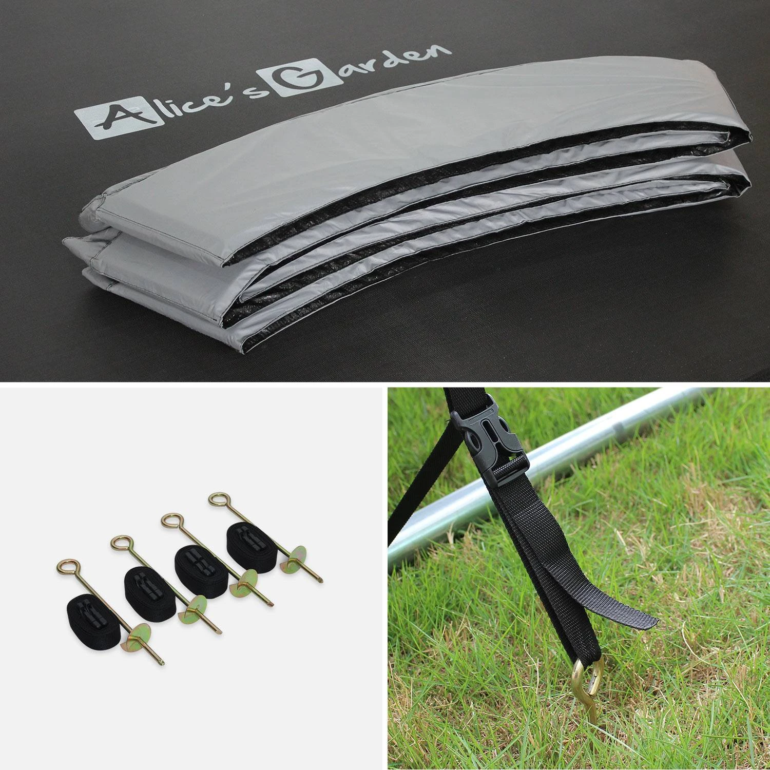 Trampoline 400cm Avec Pack D'accessoires Couleur : Gris â Image 7