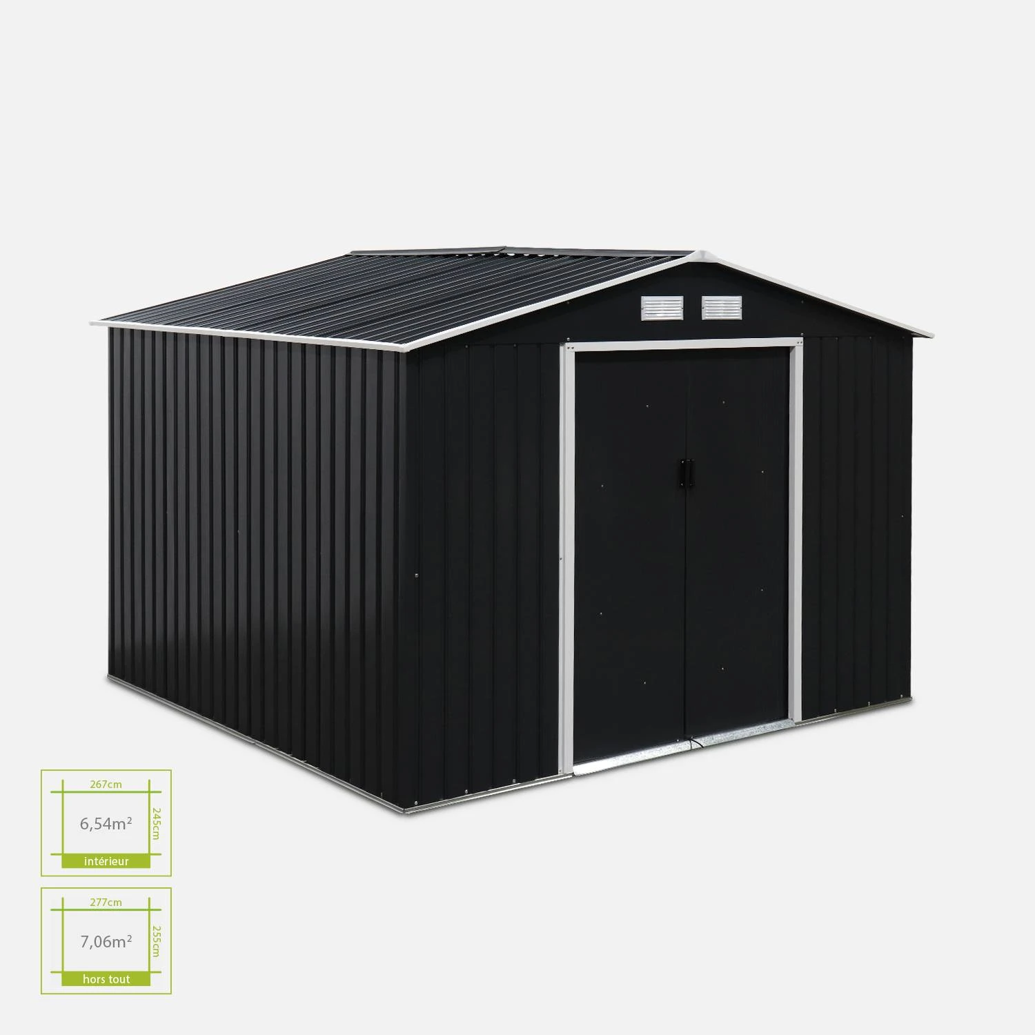 Abri De Jardin Métal 7,06m² – Image 2