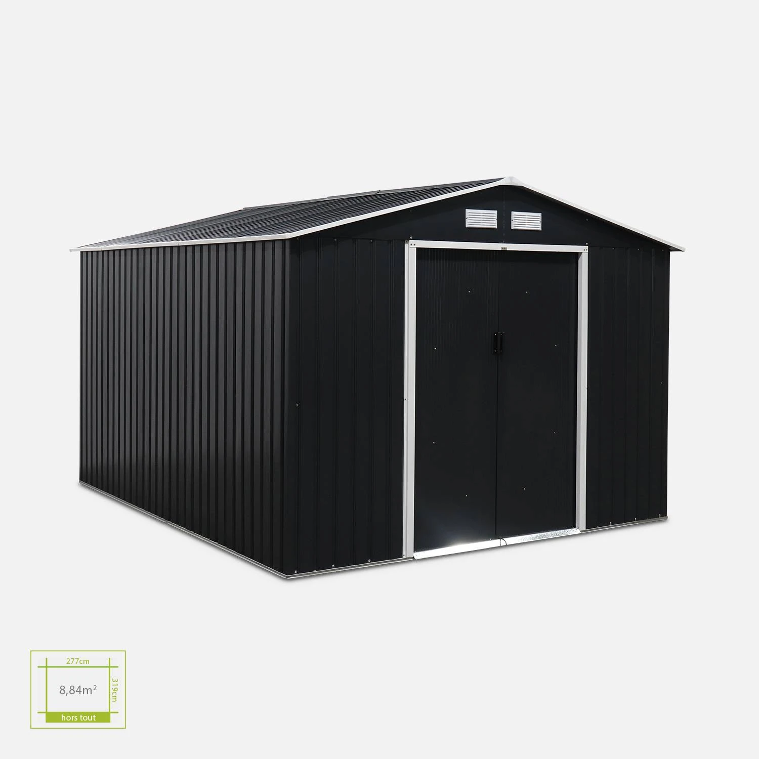 Abri De Jardin Métal 8,95m² – Image 2