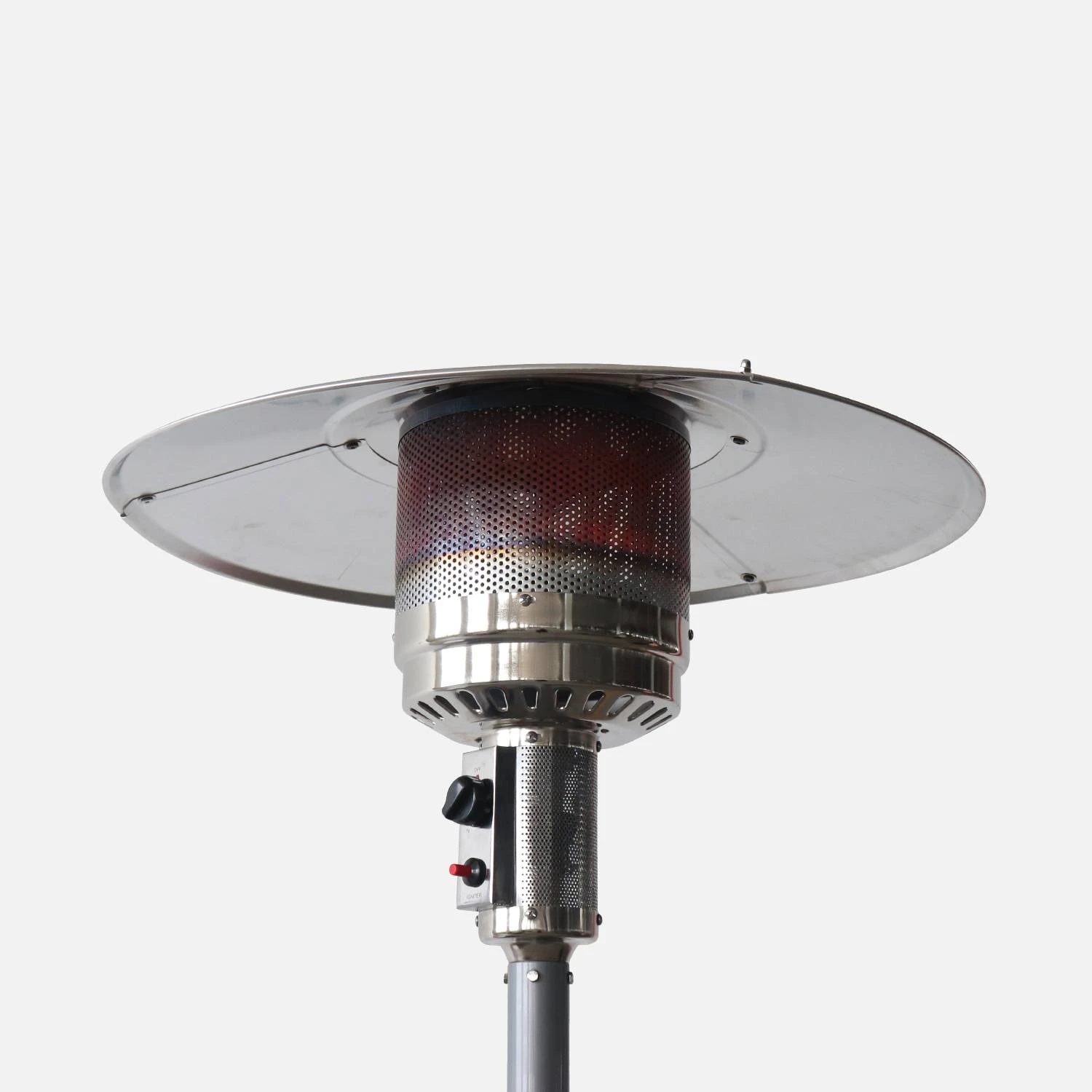 Parasol Chauffant Gaz 13kW Couleur : Gris â Image 5