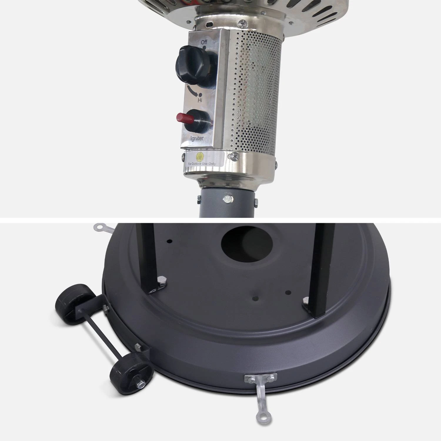 Parasol Chauffant Gaz 13kW Avec Housse De Protection â Image 3