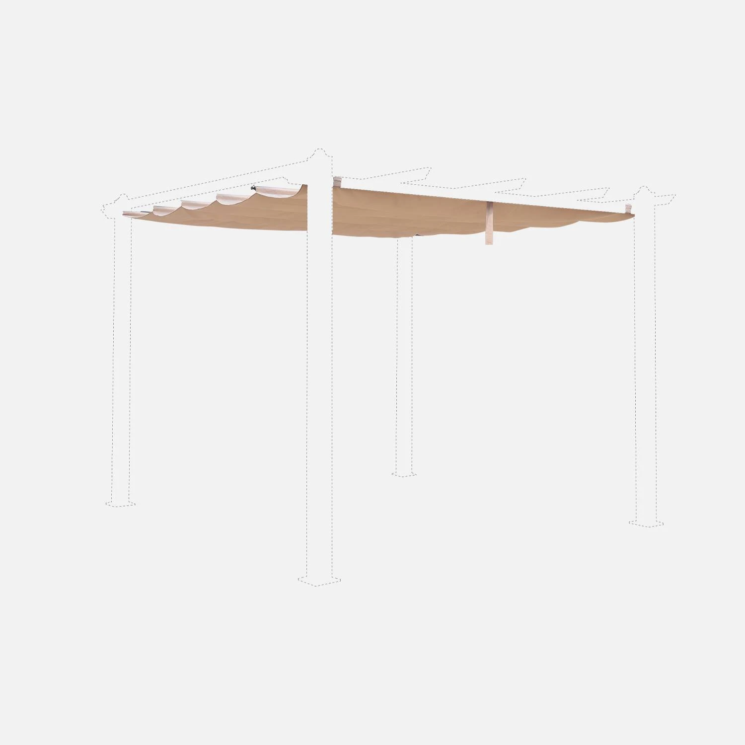 Toile De Toit Pour Pergola 3x3m Condate Couleur : Beige