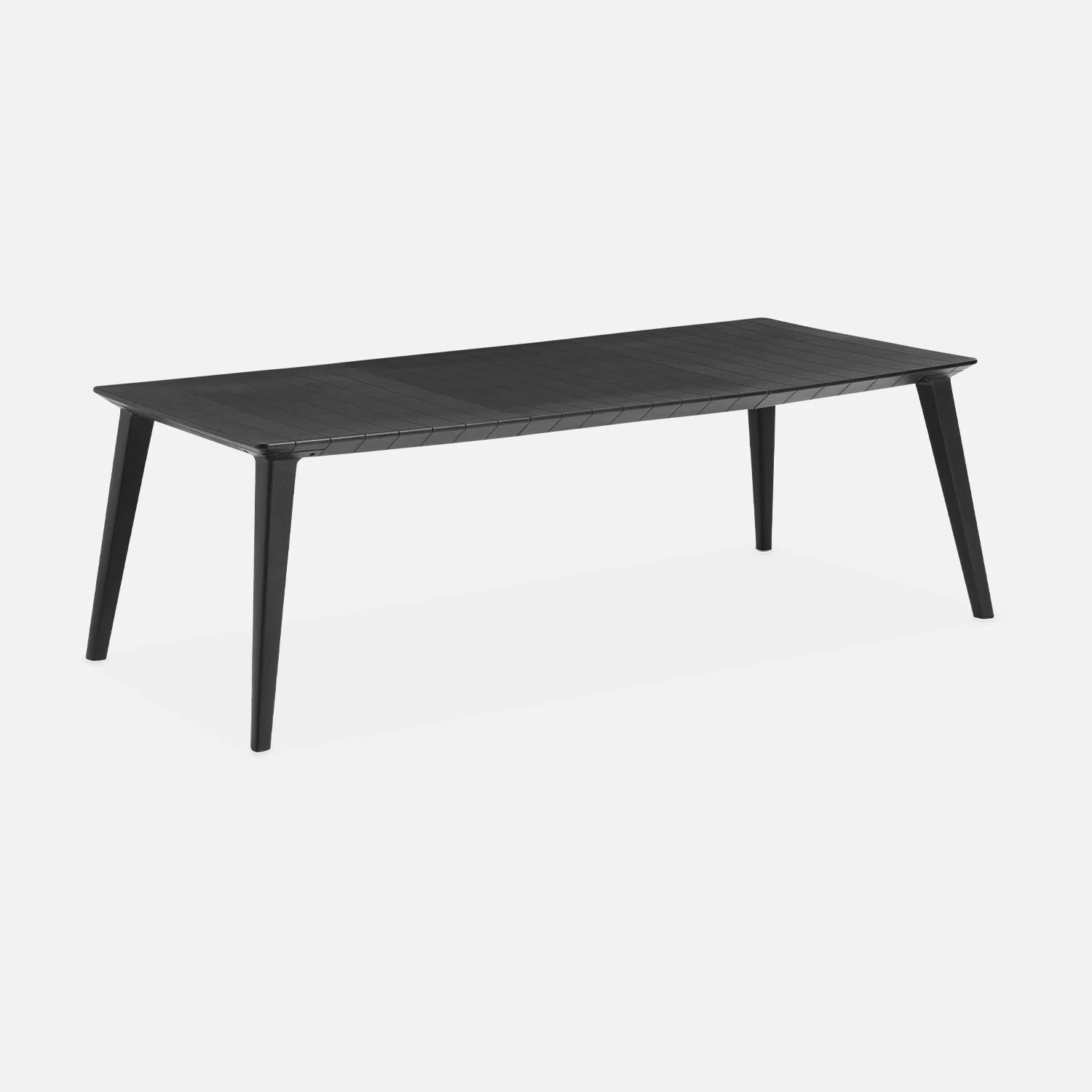 Table De Jardin Résine + 8 Chaises Empilables – Image 2