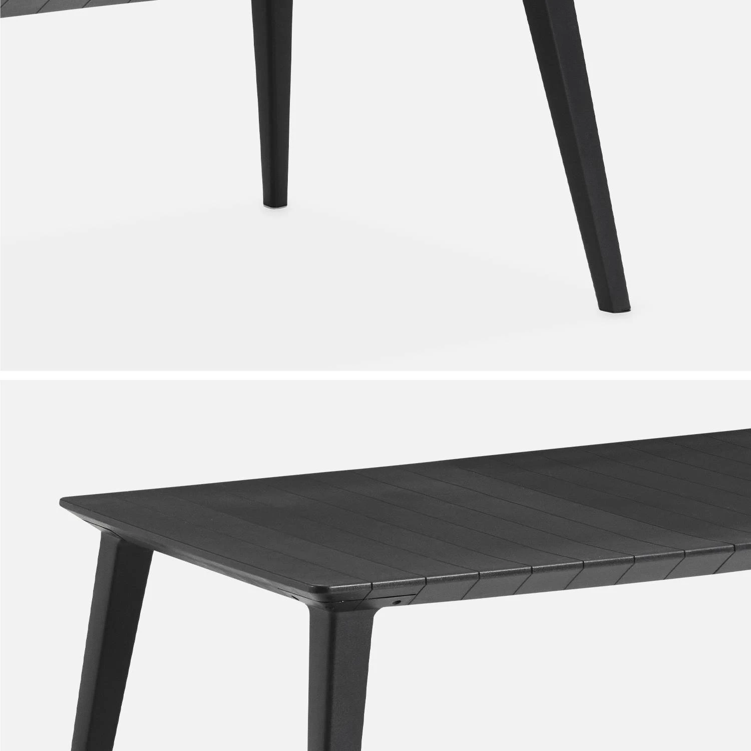 Table De Jardin Résine + 8 Chaises Empilables – Image 3