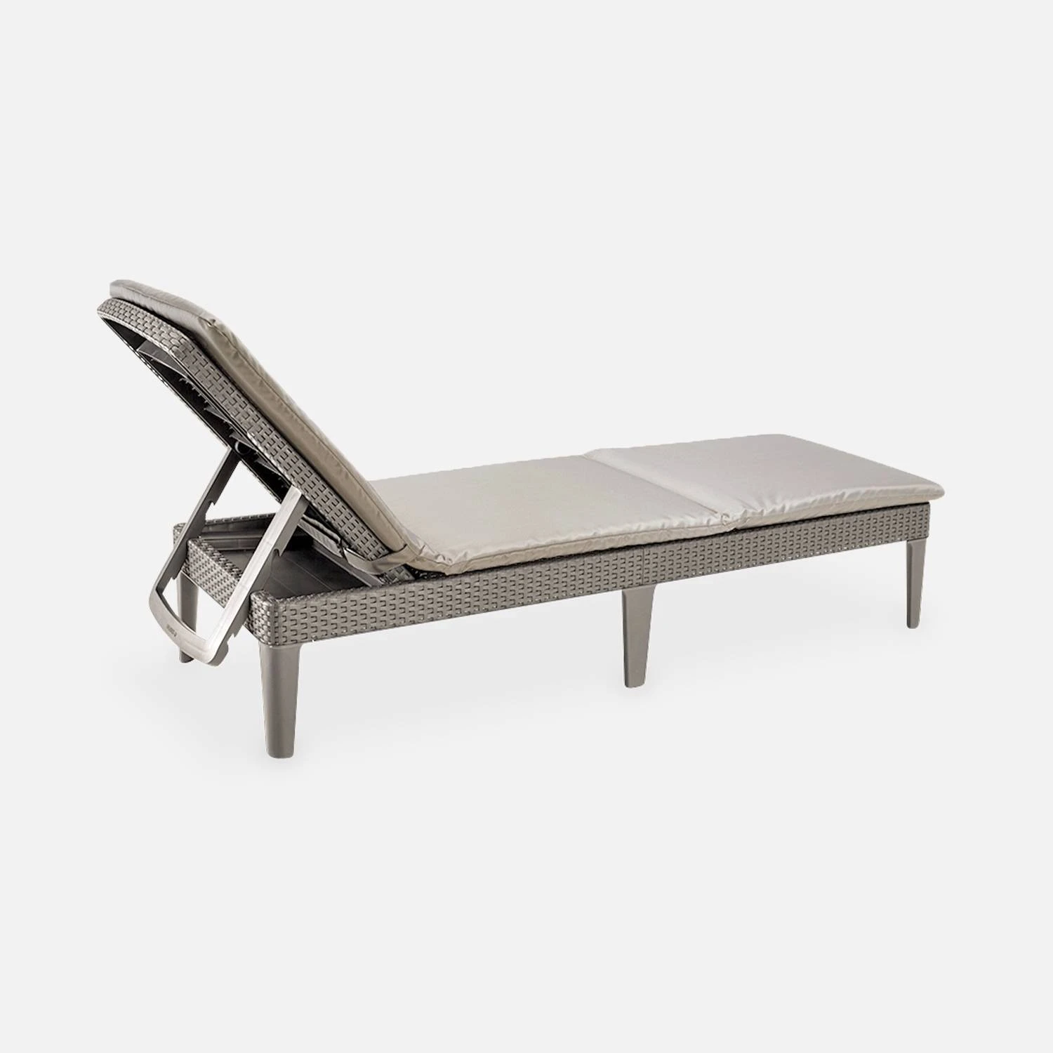 Bain De Soleil Imitation Rotin Multi Positions (lot De 2) Couleur : Cappuccino â Image 4