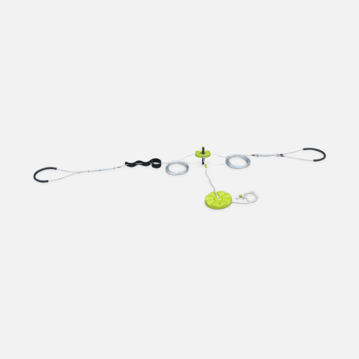 Tyrolienne Enfants Avec Balançoire Disque 30m – Image 4