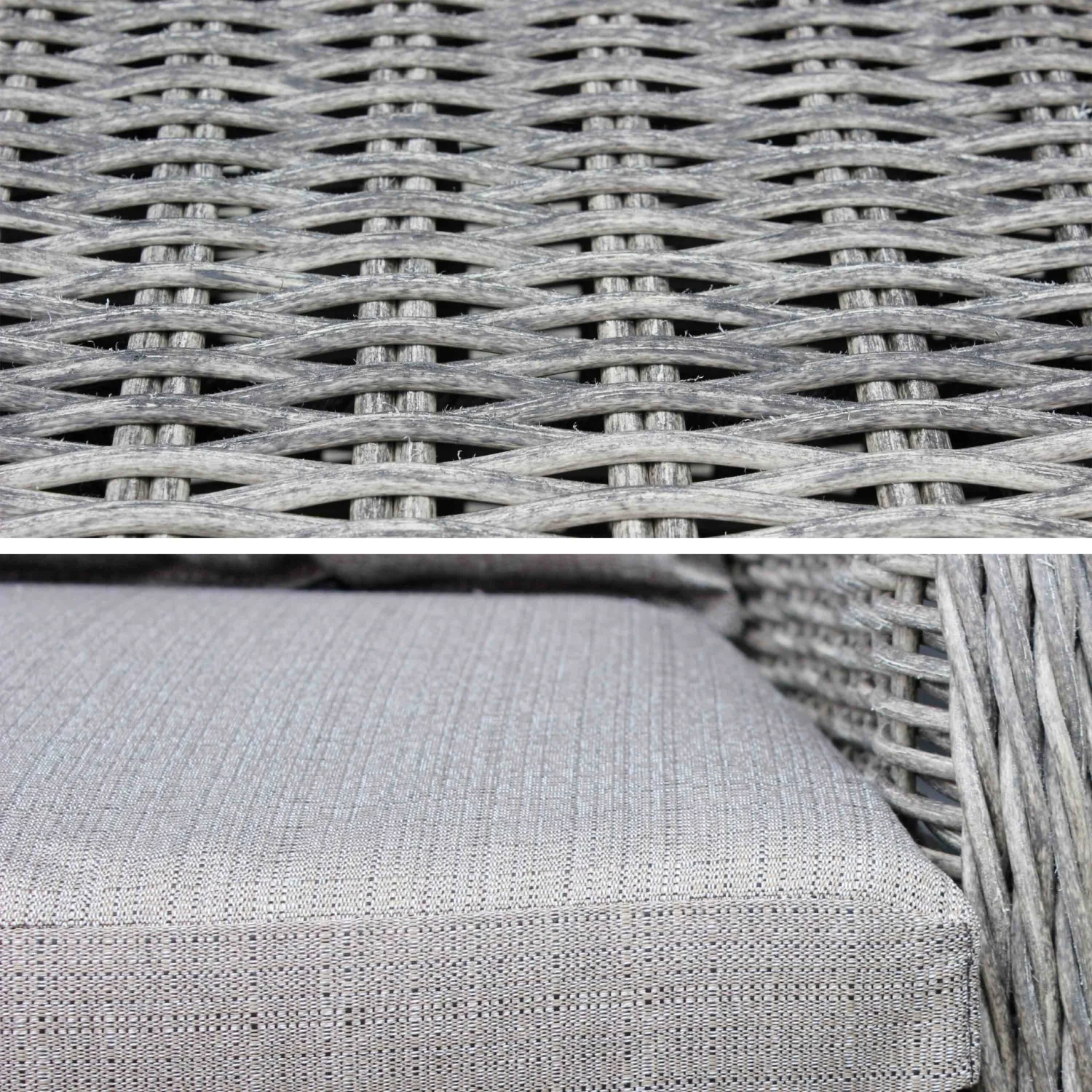 Table De Jardin Résine Arrondis , 6 Fauteuils – Image 4