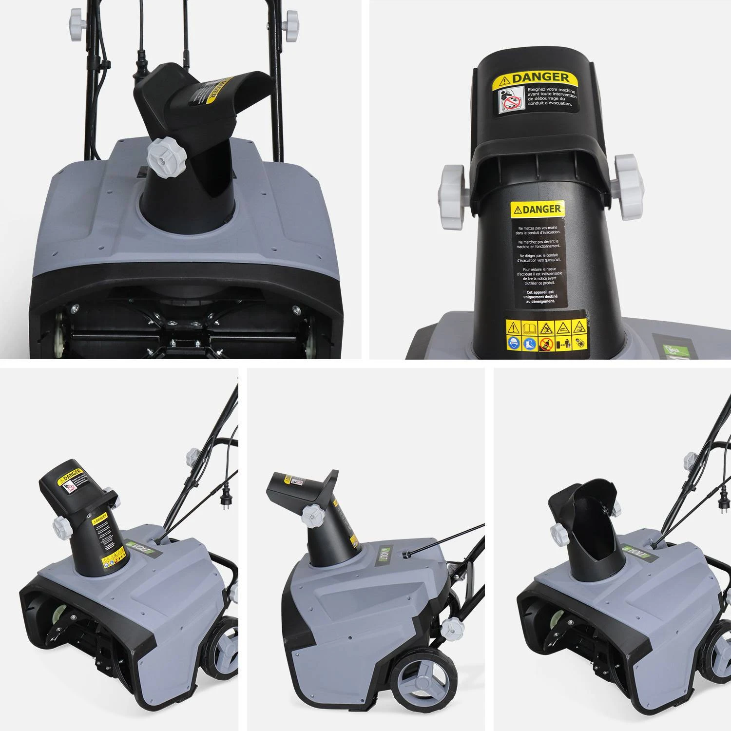 Déneigeuse Fraise à Neige électrique 2000W – Image 4