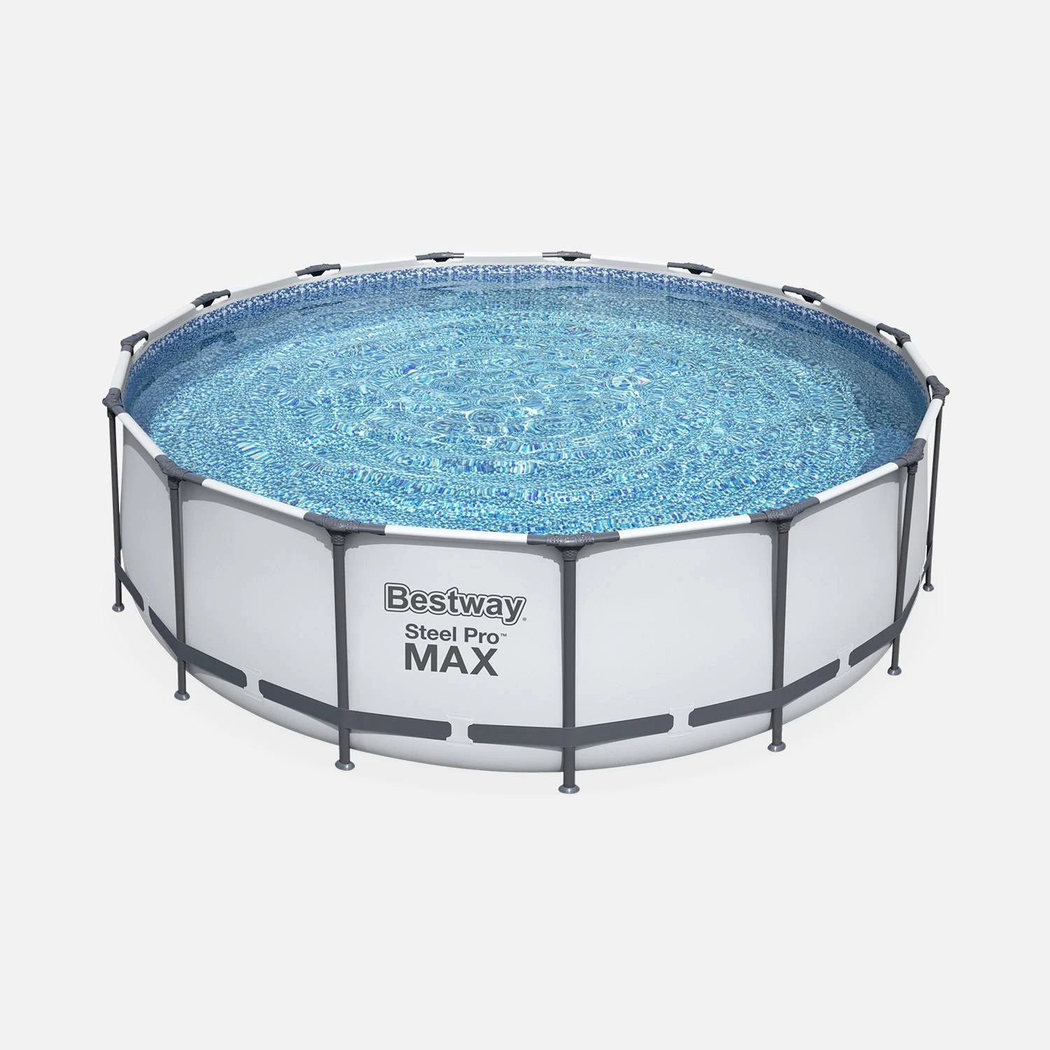 Piscine Hors Sol Tubulaire Ronde Avec Pompe, Filtre, Bâche Et échelle ∅4,5m – Image 2