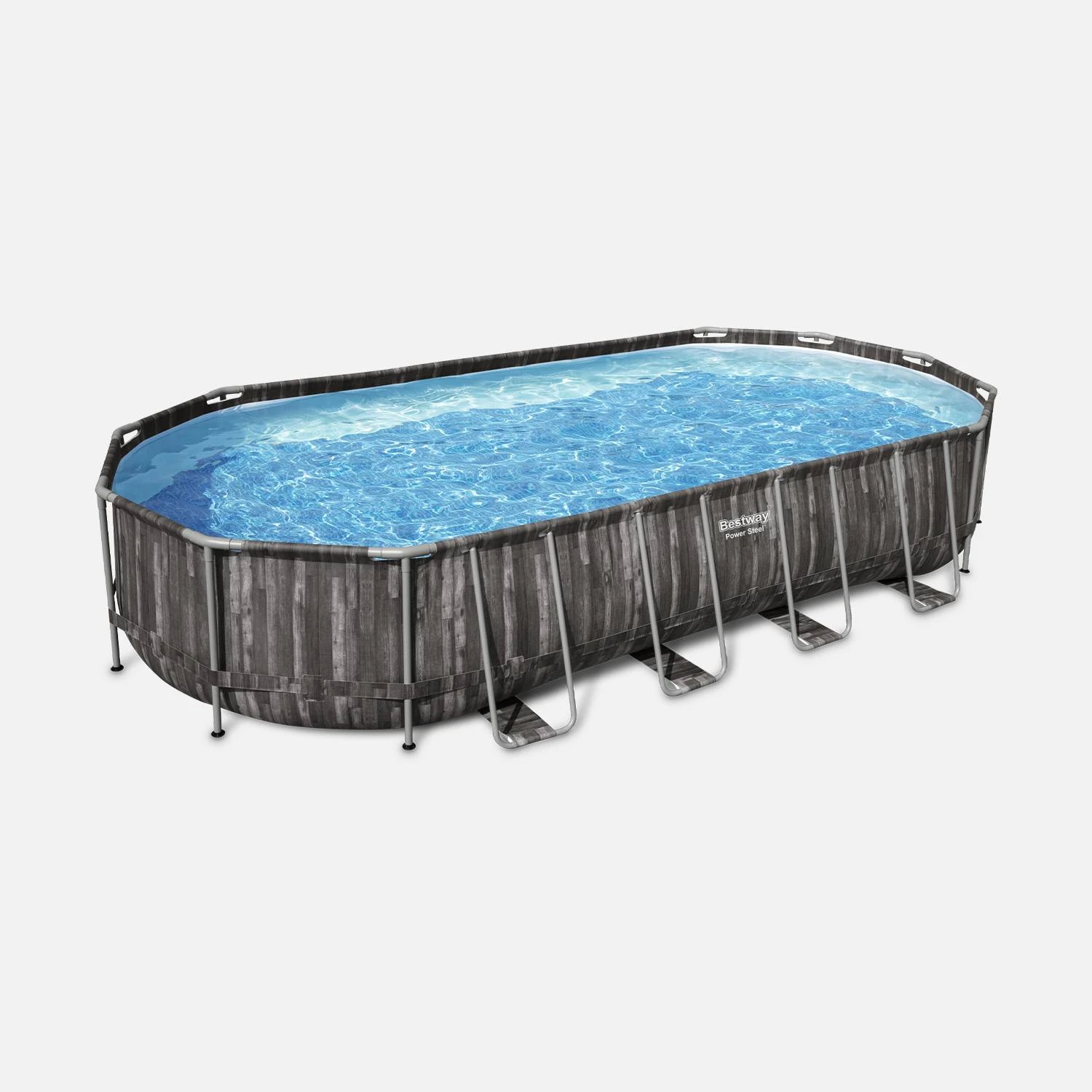 Piscine Hors Sol Tubulaire Géante Avec Pompe, échelle, Bâche Et Diffuseur – Image 2