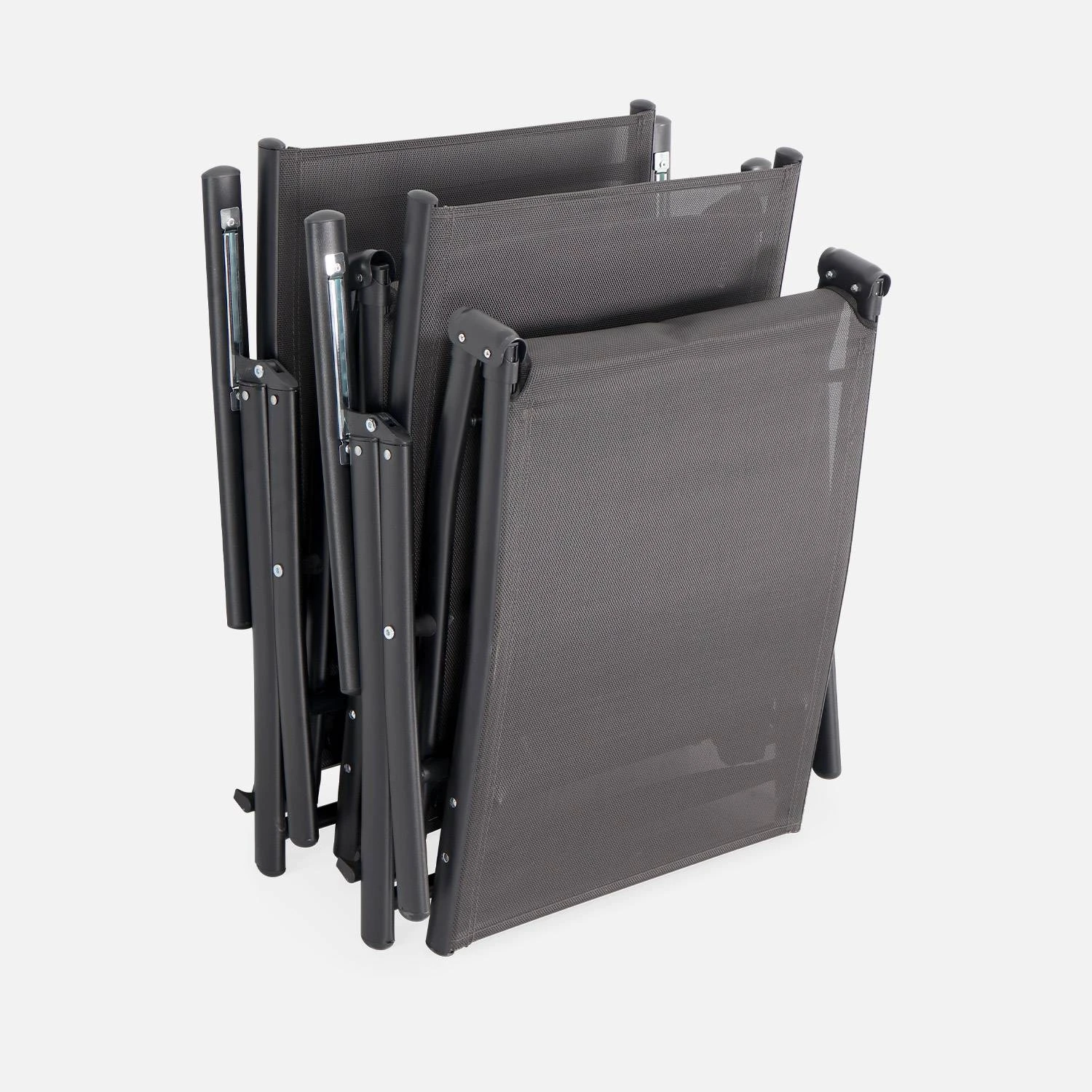 Lot De 2 Bains De Soleil Pliants – Image 4