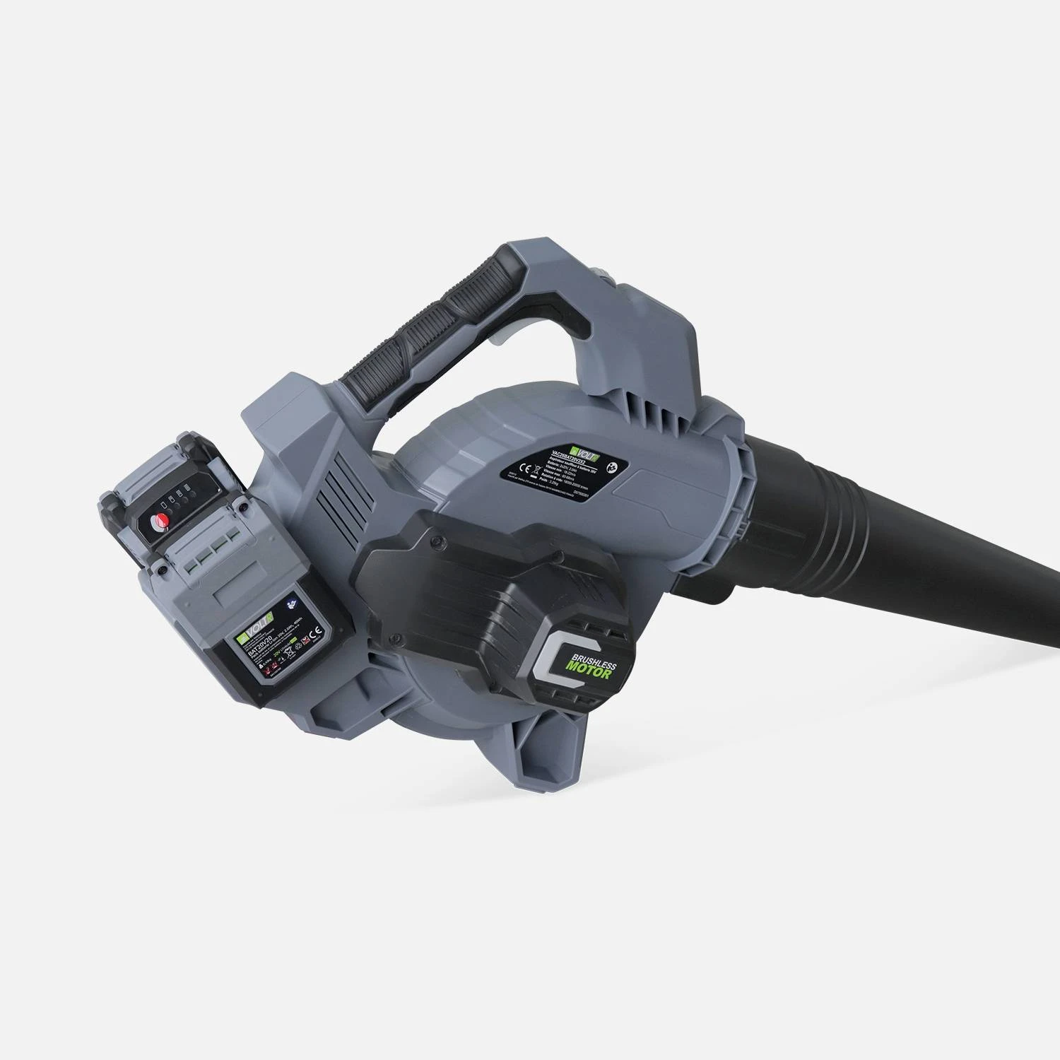 Aspirateur/ Souffleur à Batteries 18V 2.0Ah + 2 Batteries – Image 3