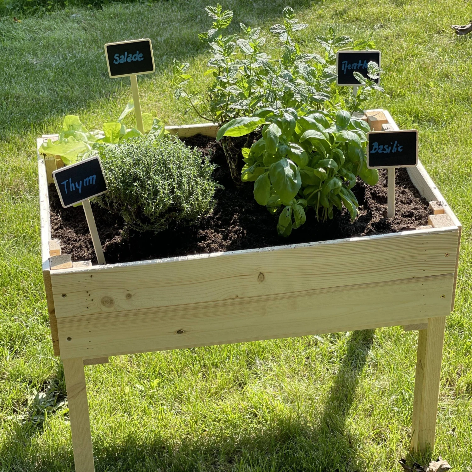 Carré Potager Pour Enfants En Bois Sur Pieds – Image 3