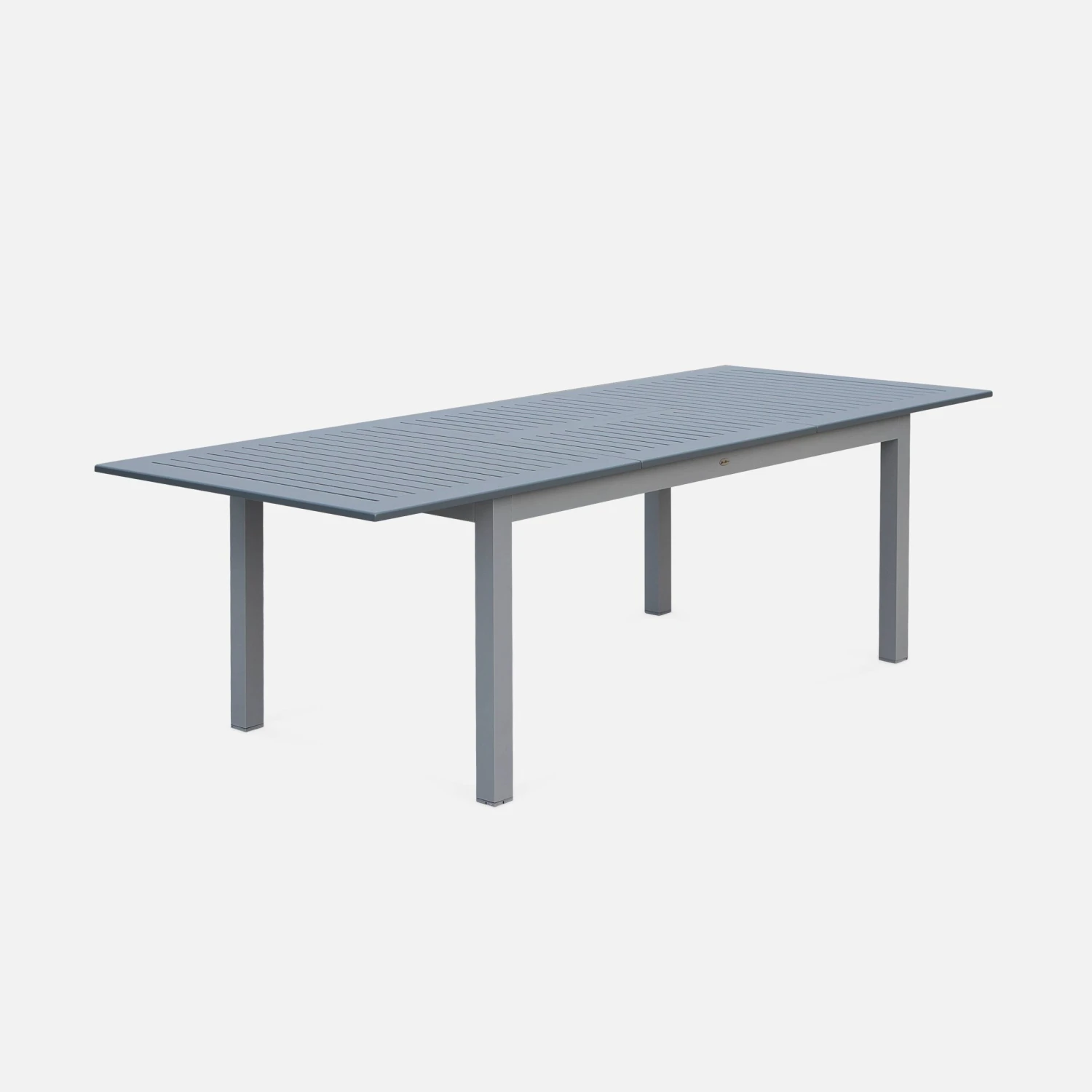 Table De Jardin Extensible Aluminium 8 Places Couleur : Gris