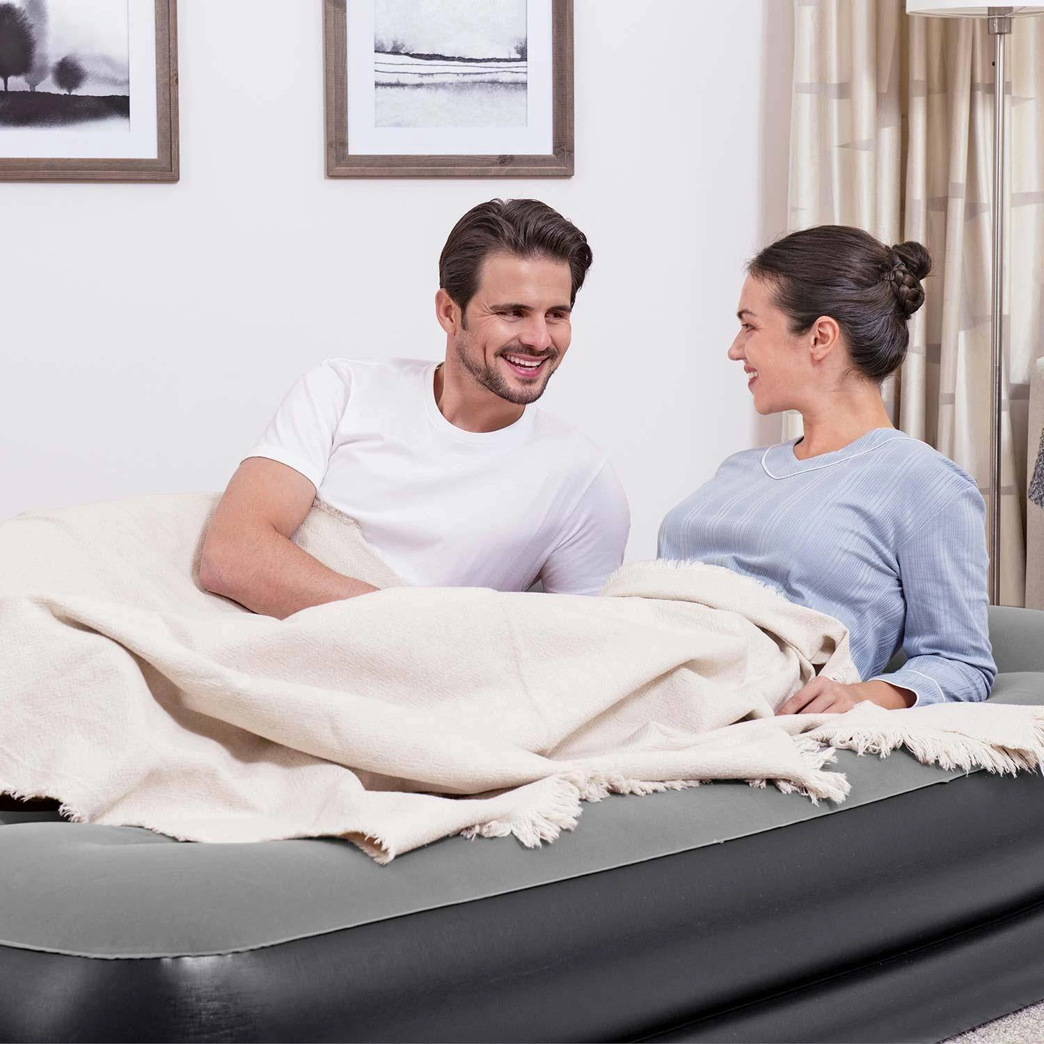 Matelas Gonflable électrique Avec Pompe Intégrée, 46cm – Image 2