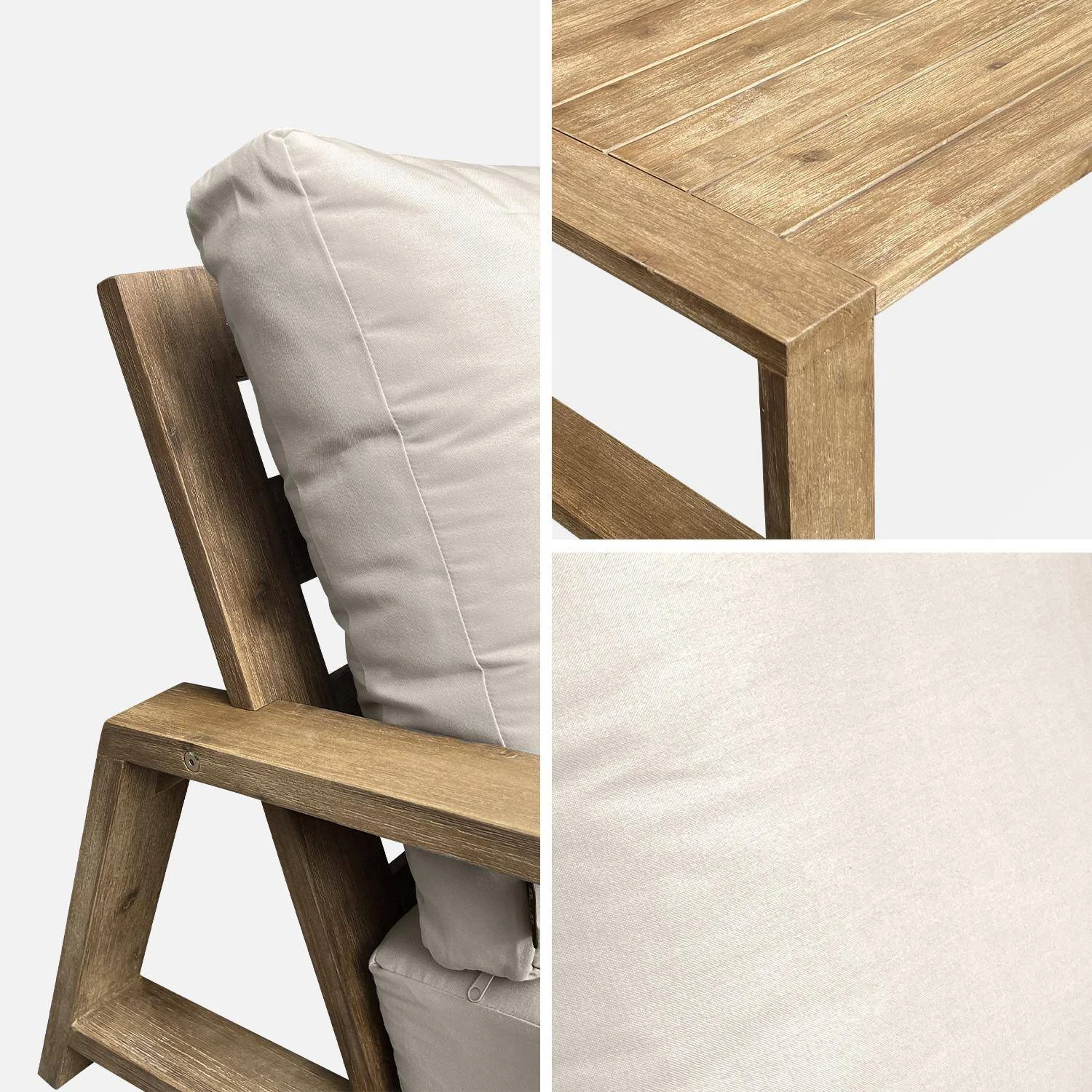 Salon De Jardin Bois 4 Places â Image 6