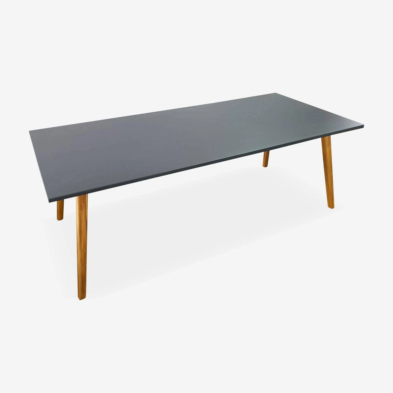 Ensemble De Jardin 220cm + 8 Chaises - BELEM Couleur : Gris / Gris Clair â Image 3