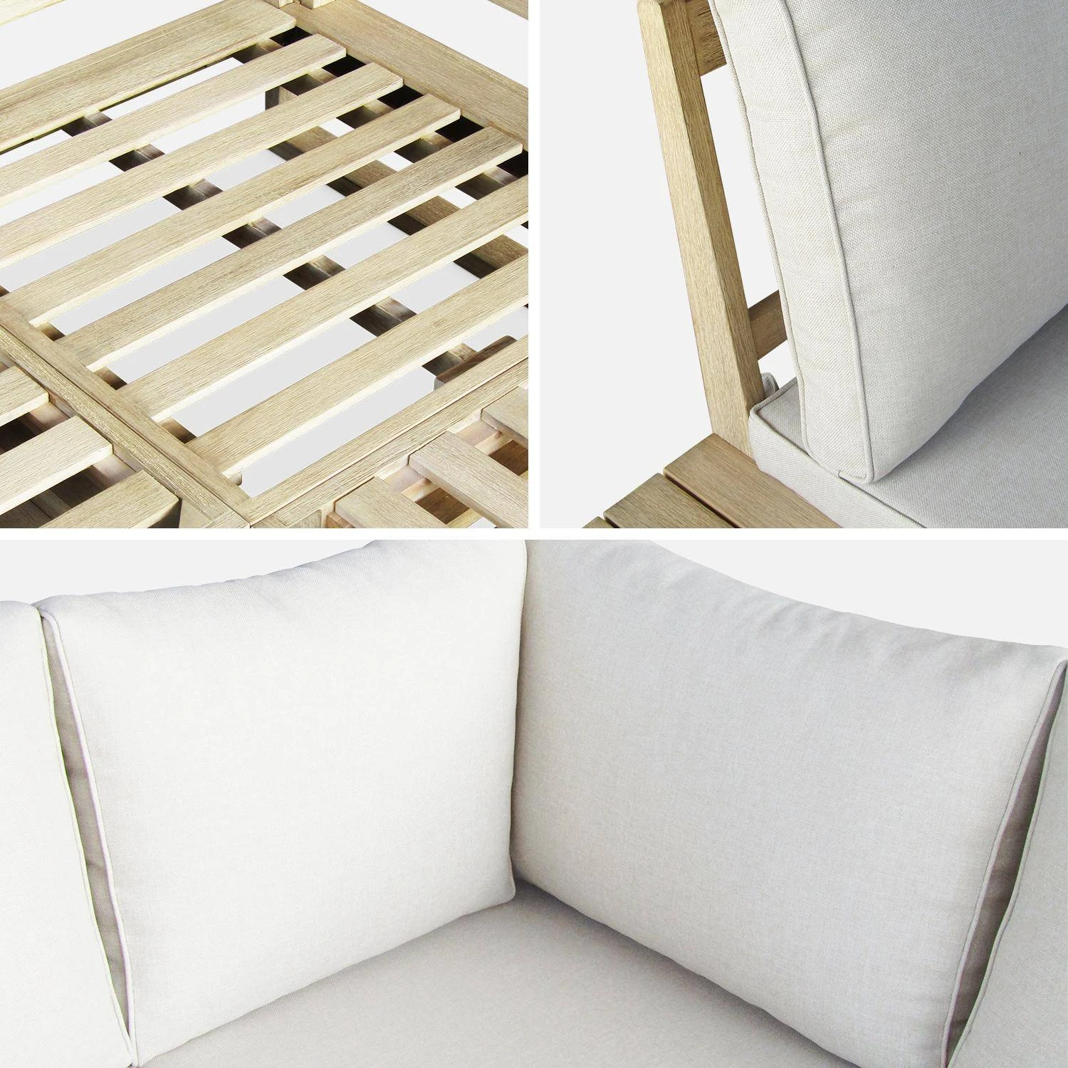 Salon De Jardin En Bois D'acacia â Image 4