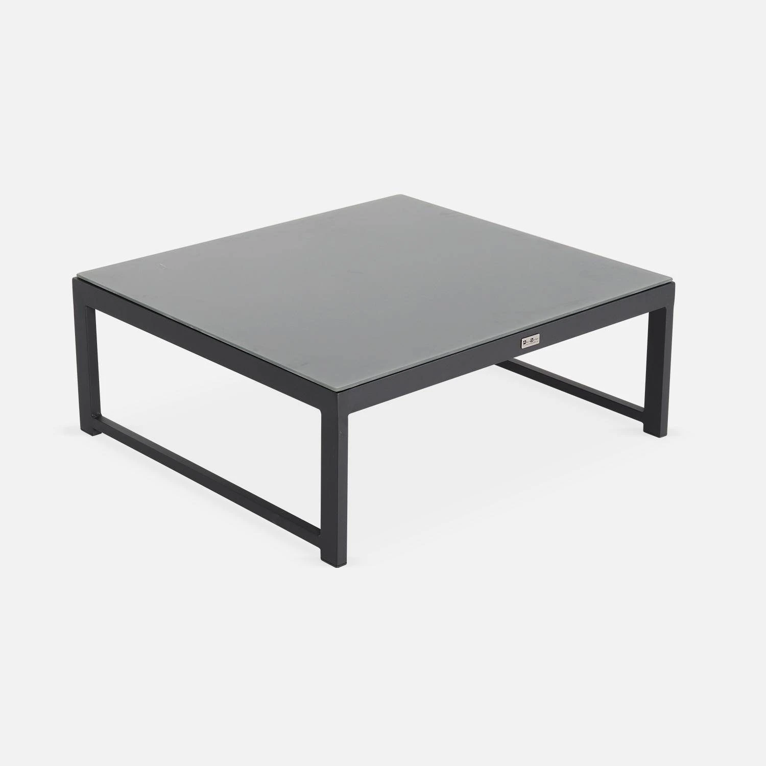 Salon De Jardin D'angle Aluminium 5 Places Couleur : Anthracite / Taupe â Image 4