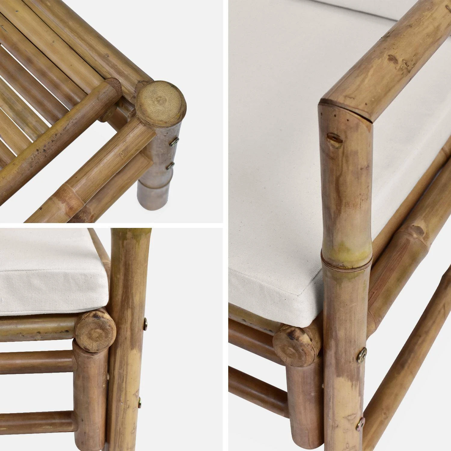 Salon De Jardin Bambou 4 Places â Image 8