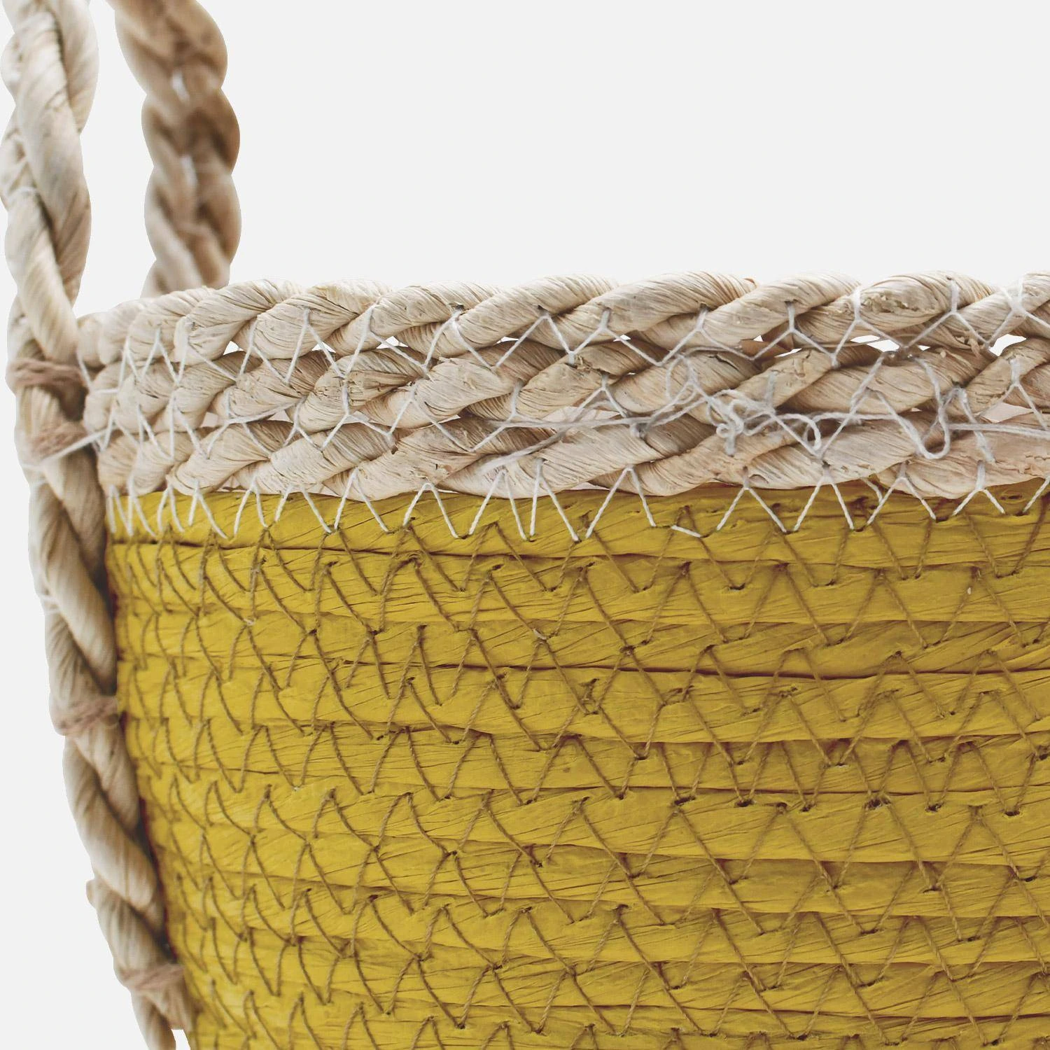 Lot De 3 Paniers Cache Pots Couleur : Jaune â Image 5