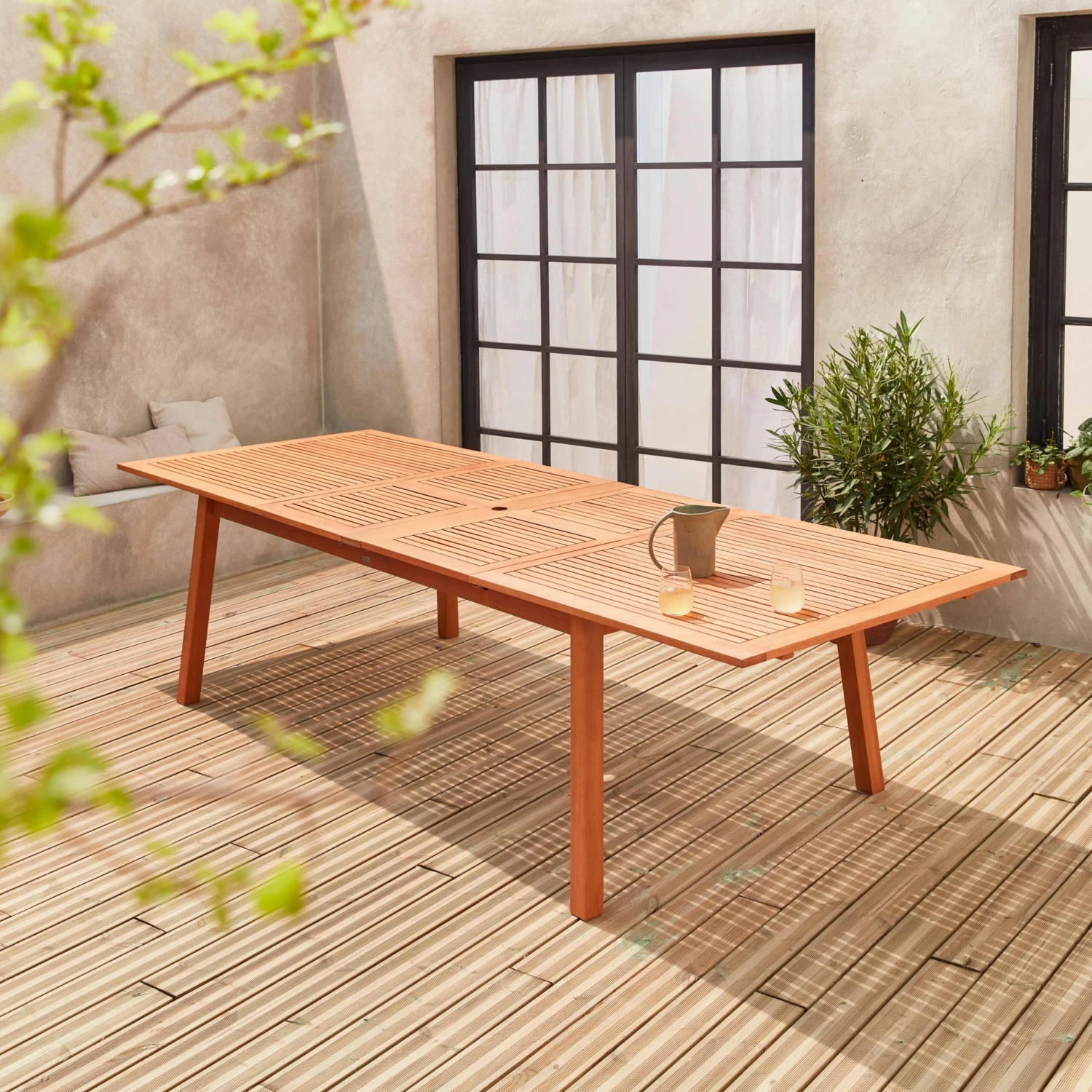 Table De Jardin Extensible Bois 12 Places â Image 2