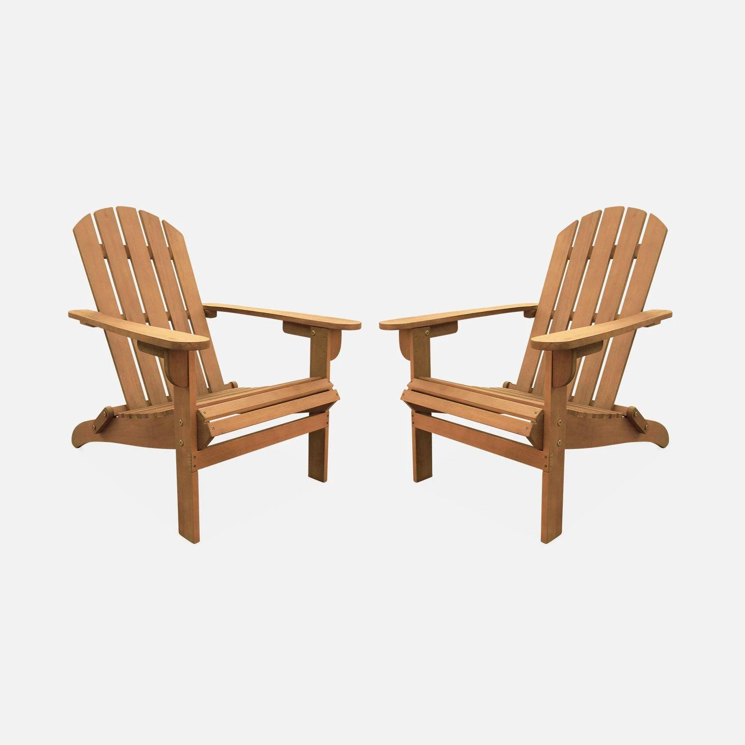 Fauteuil De Jardin Bois (lot De 2) â Image 2