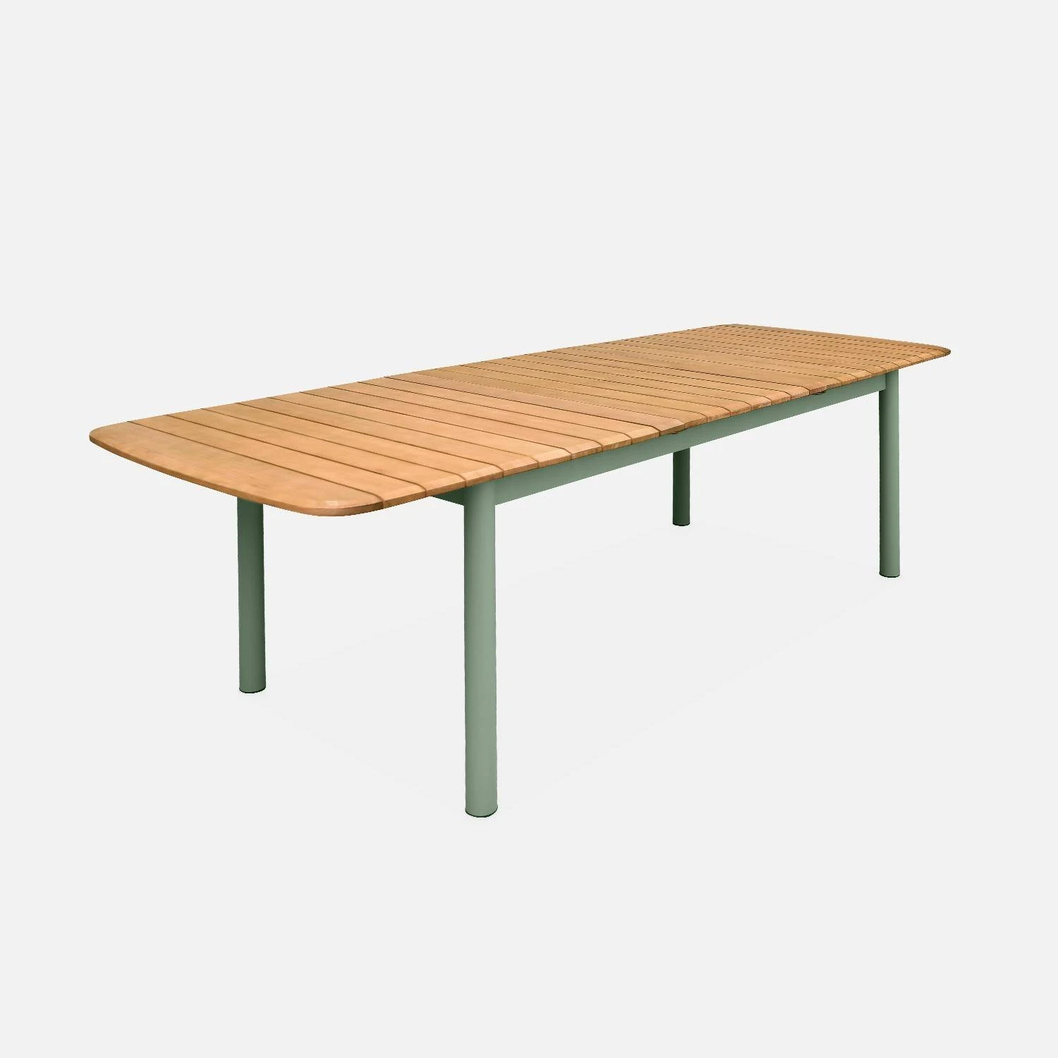 Table De Jardin Extensible Bois Et Métal 6 à 8 Places – Image 3