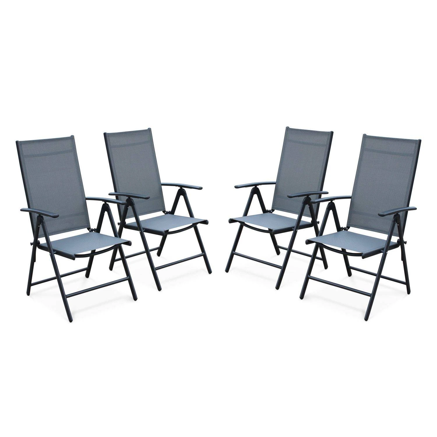 Lot De 4 Fauteuils De Jardin En Textilènes - Naevia