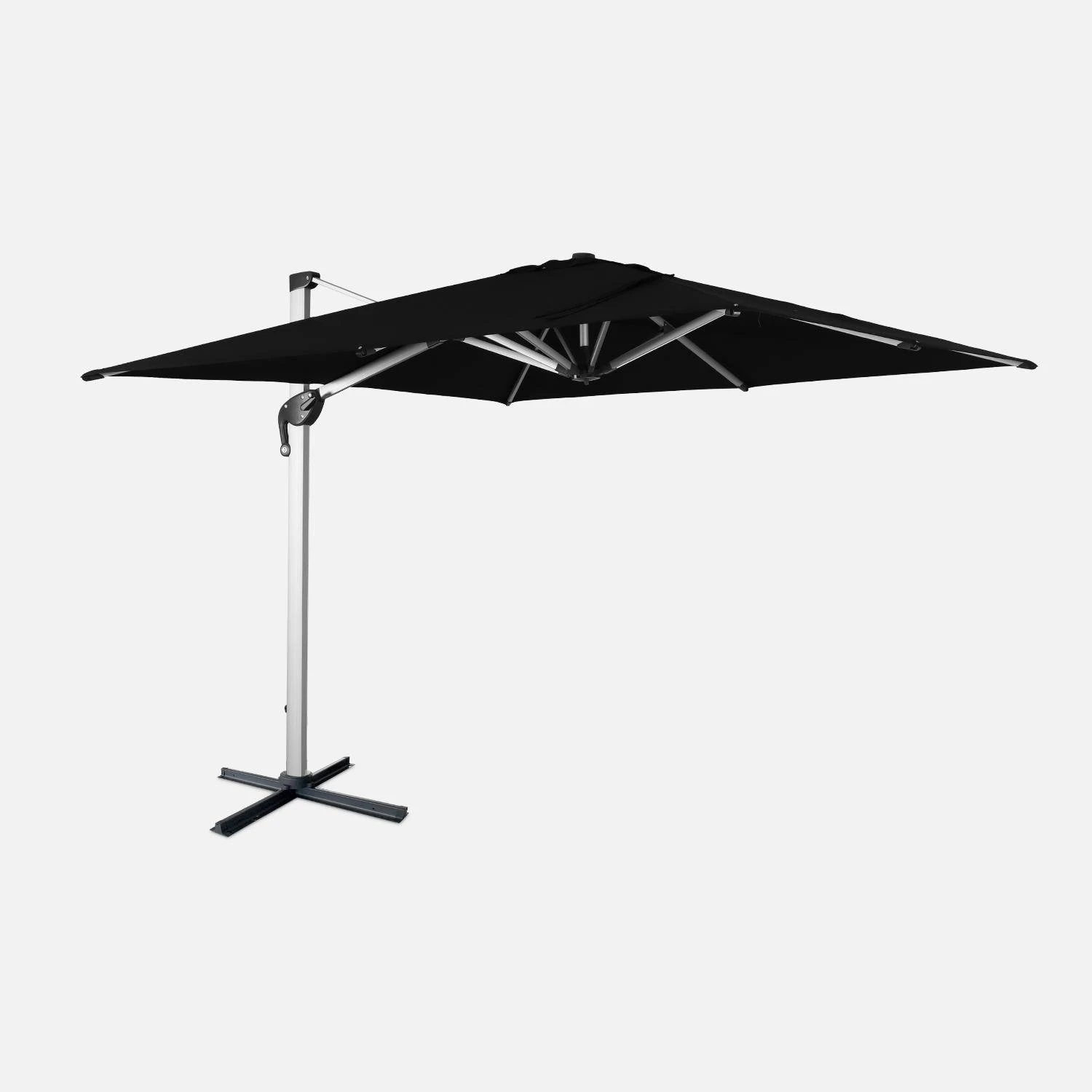 Parasol Déporté Carrée 3x3m Couleur : Noir