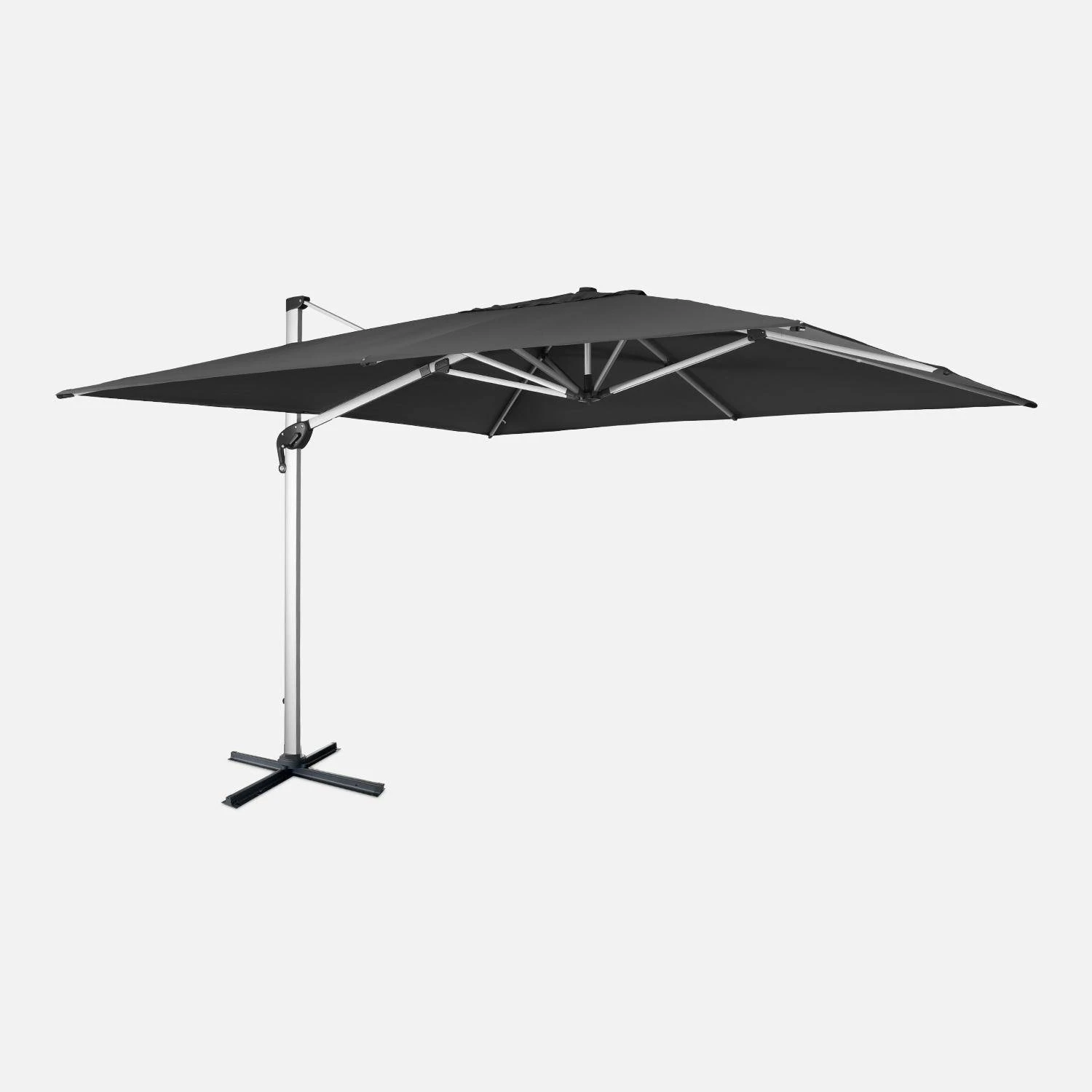 Parasol Déporté Carré 4x4m Couleur : Anthracite – Image 6
