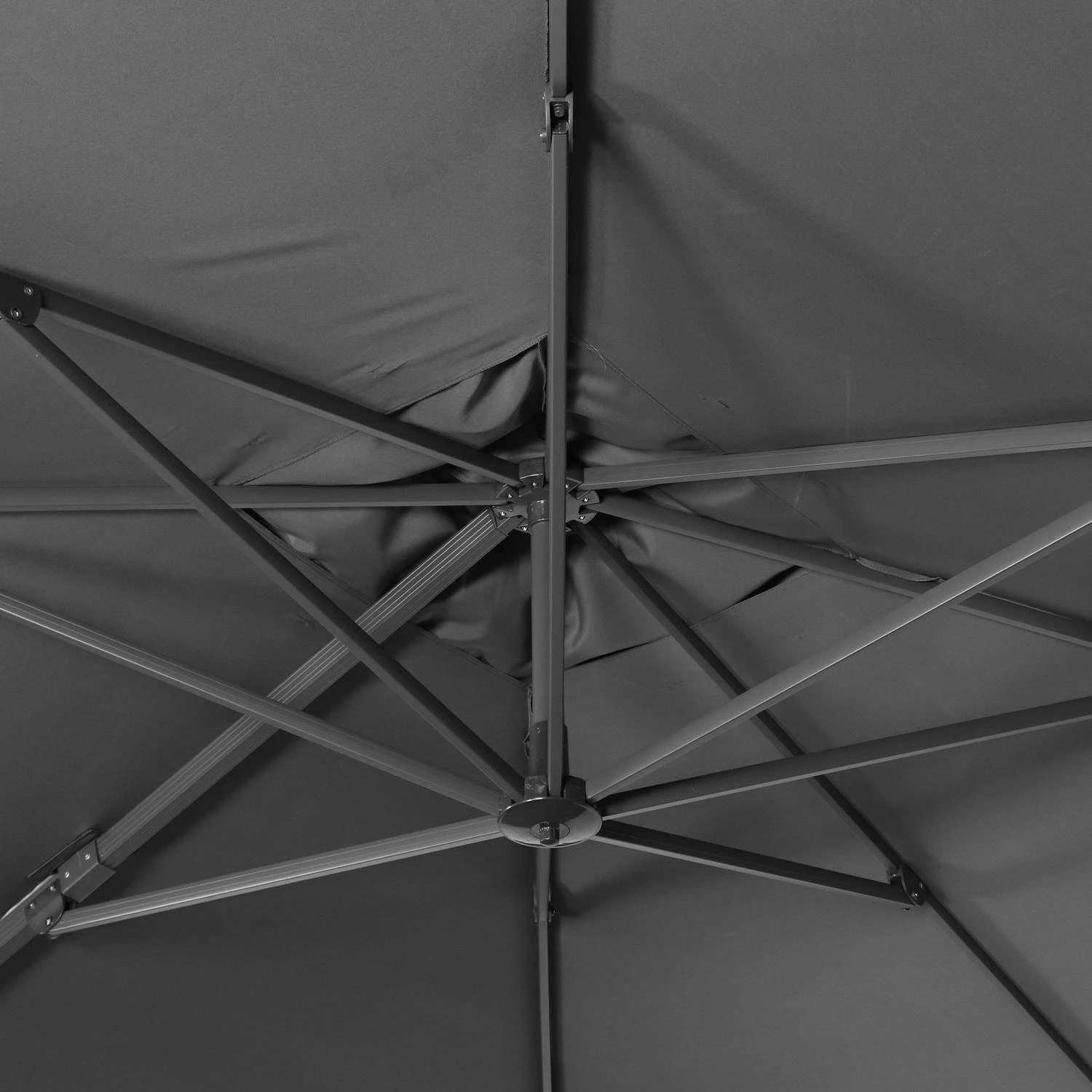 Parasol Déporté Rectangulaire 3x4m Couleur : Gris – Image 6