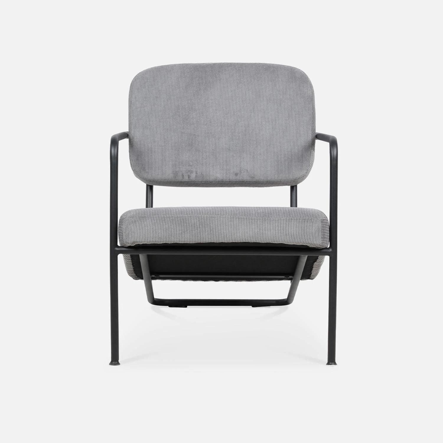 Fauteuil Rétro Velours Côtelé – Image 4