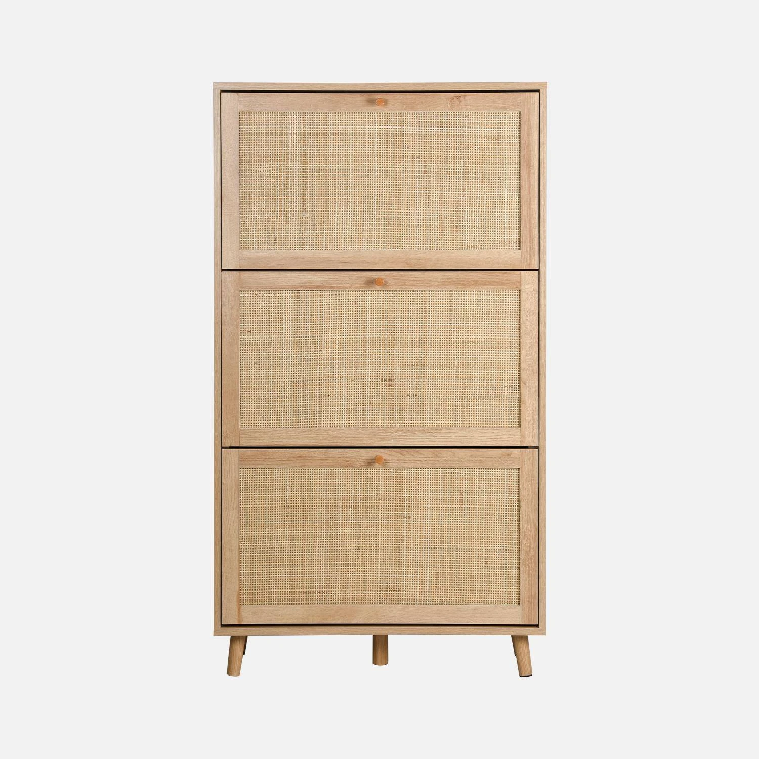 Meuble à Chaussures Cannage – Image 4