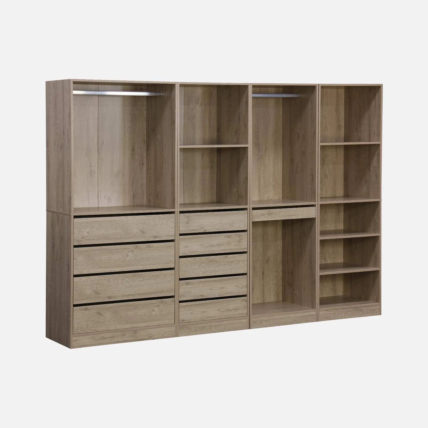 Kit Dressing Modulable Avec 4 éléments Couleur : Naturel – Image 4