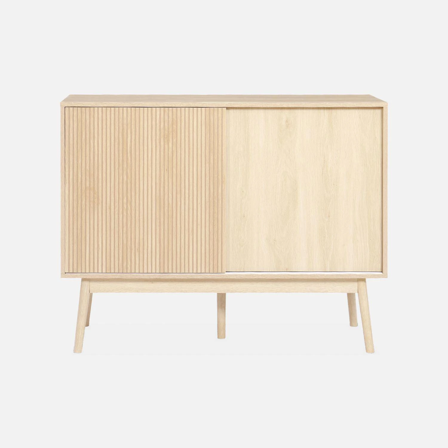 Buffet De Rangement Décor Bois 115 Cm Couleur : Bois – Image 3