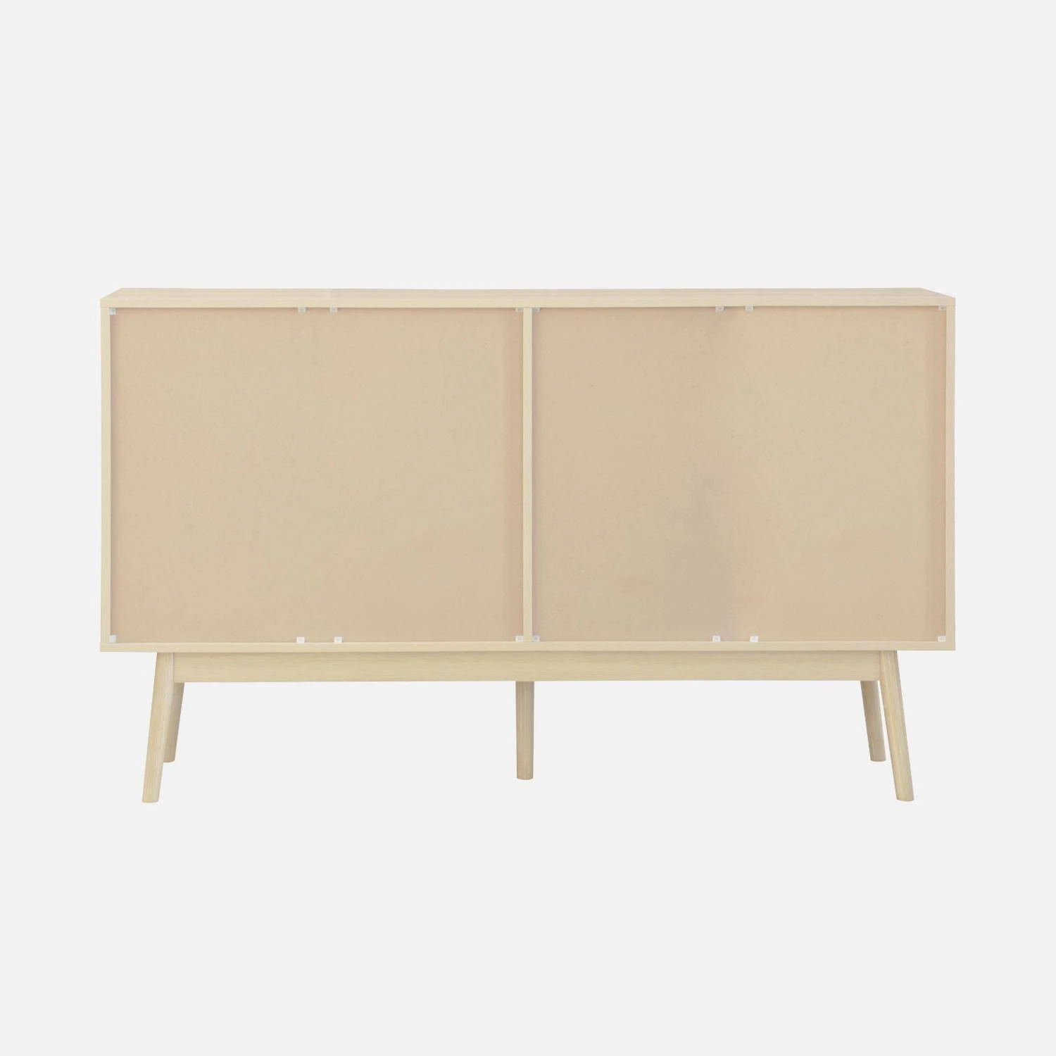 Buffet Scandinave Effet Bois 2 Portes 150 Cm Couleur : Bois Clair â Image 8