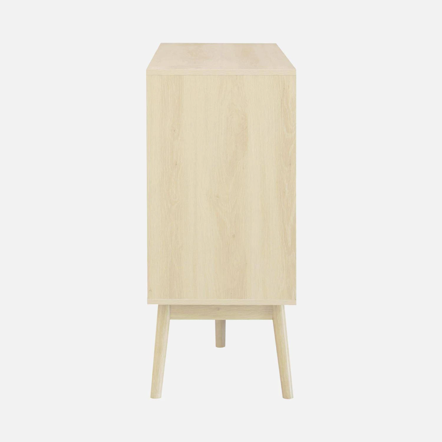 Buffet Scandinave Effet Bois 2 Portes 150 Cm Couleur : Bois Clair â Image 7