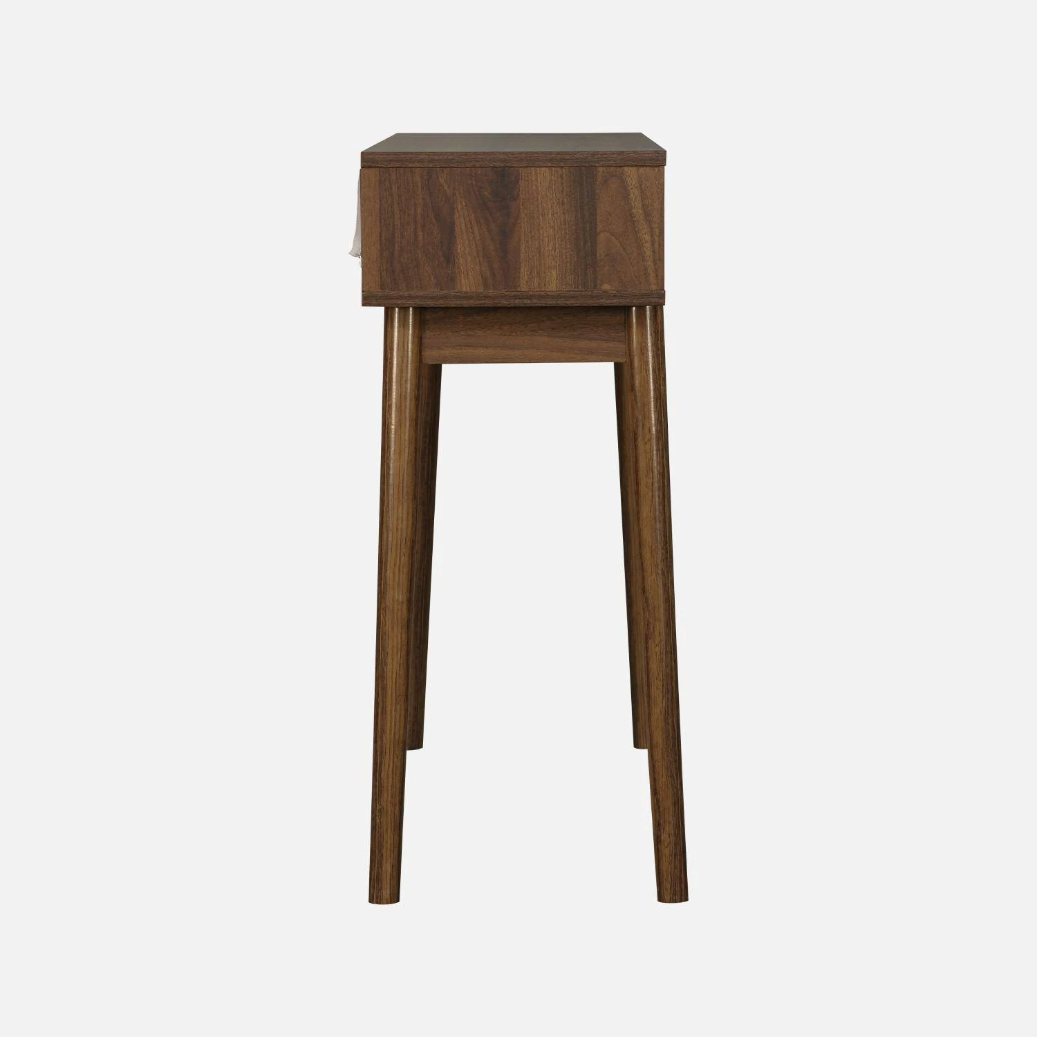 Console Décor Bois 2 Tiroirs Couleur : Bois Foncé – Image 4