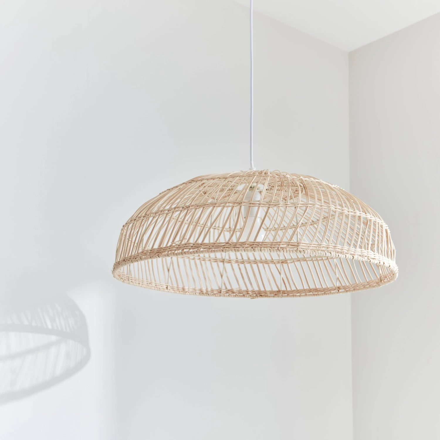 Suspension En Rotin Naturel Ø60cm – Image 2