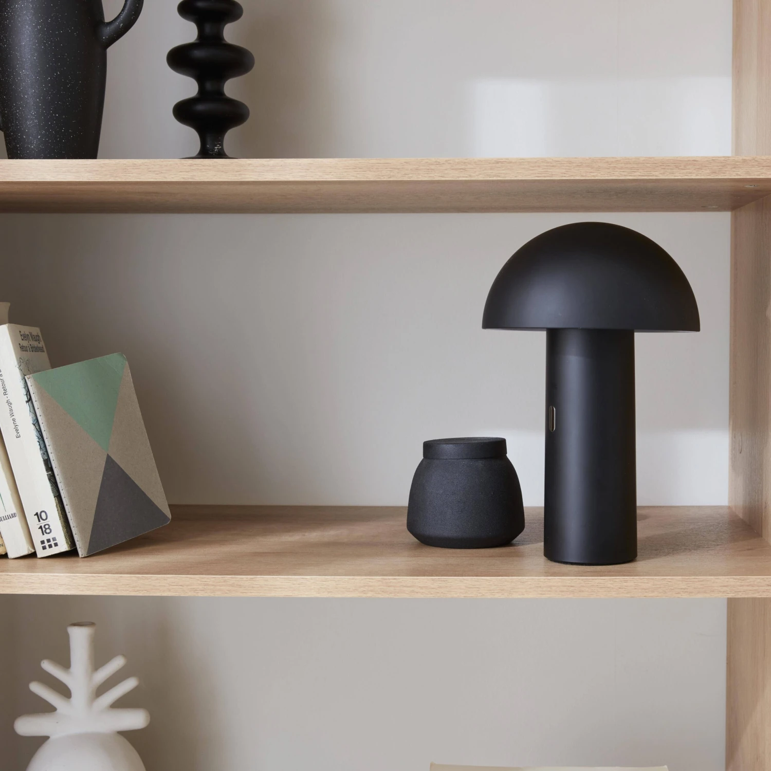 Lampe De Table Sans Fil Nomade à Tête Orientable Intérieur / Extérieur H 28cm Couleur : Noir – Image 4